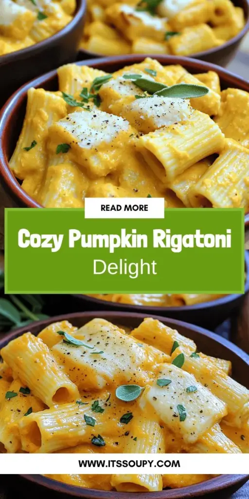 Indulge in the comforting flavors of Pumpkin and Gruyere Rigatoni! This simple yet delicious dish combines creamy pumpkin sauce and rich Gruyere cheese, creating an unforgettable pasta experience. Follow our step-by-step recipe to achieve the perfect al dente rigatoni and learn tips for enhancing flavors. Whether you're entertaining or enjoying a cozy night in, this recipe will impress! Click through to explore the full details and bring this delightful dish to your table.