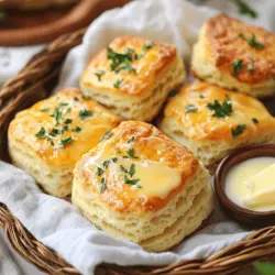 To make Cheddar Bay Biscuits, you need simple ingredients. Here’s what you’ll gather: - 2 cups all-purpose flour - 1 tablespoon baking powder - 1/2 teaspoon baking soda - 1 teaspoon garlic powder - 1 teaspoon salt - 1/4 teaspoon cayenne pepper (optional) - 1/2 cup unsalted butter, cold and cubed - 1 cup shredded sharp cheddar cheese - 3/4 cup buttermilk - 2 tablespoons fresh parsley, finely chopped - 1 tablespoon melted butter (for brushing) - 1/4 teaspoon dried thyme (for topping)