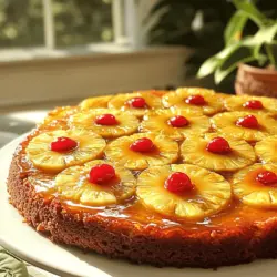 To create a tasty pineapple upside-down cake, you need simple ingredients. Here’s a list: