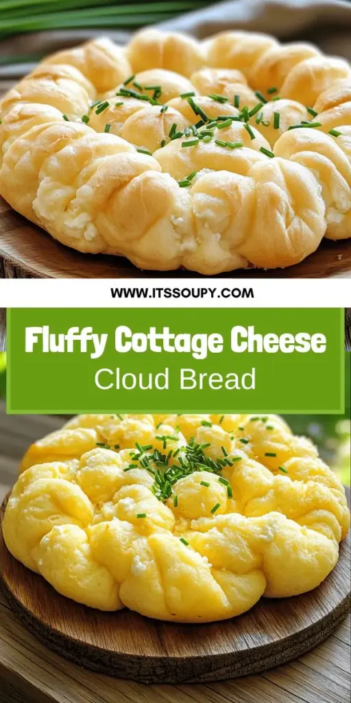Indulge in the fluffy delight of Cottage Cheese Cloud Bread with this simple and delicious recipe! Perfect for low-carb diets, this bread alternative is made with just a few ingredients like cottage cheese, eggs, and almond flour. Learn how to make this airy treat that’s great for sandwiches or as a side dish. Click through to discover the step-by-step guide and start baking your own cloud bread today!