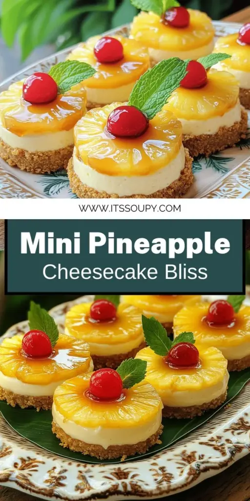 Calling all dessert lovers! Dive into the world of Mini Pineapple Upside Down Cheesecakes with this easy and delightful recipe. Combining creamy cheesecake with sweet pineapple, these adorable bites are perfect for any occasion. Learn how to create a luscious crust and a fluffy filling that will impress your friends and family. Ready to whip up this delicious treat? Click through to explore the full recipe and get started on your mini cheesecake adventure!