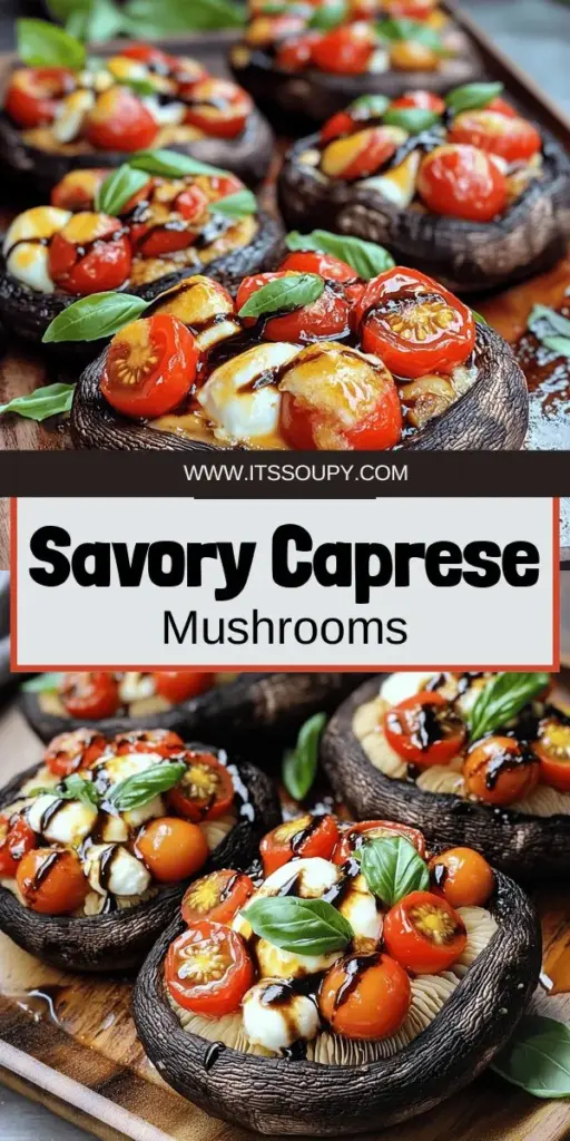 Discover a delicious treat with Caprese Stuffed Portobello Mushrooms! This rich flavor dish combines juicy tomatoes, creamy mozzarella, and fresh basil to create a satisfying Italian-inspired meal. Perfect for impressing guests or a cozy night in, this easy recipe is sure to please. Ready to enjoy a burst of flavor? Click through to explore the full recipe and elevate your cooking game with this tasty dish!