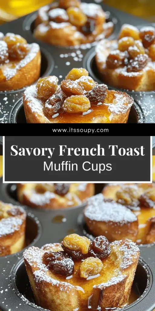 Start your day with a delightful twist on breakfast! These Savory French Toast Muffin Cups are a quick and easy treat that brings together all the classic flavors of French toast in a fun muffin format. Perfect for busy mornings or lazy weekends, this recipe is a game-changer. Join us for step-by-step instructions, essential tips, and delicious variations that everyone will love. Click through to explore the full recipe and get cooking today!