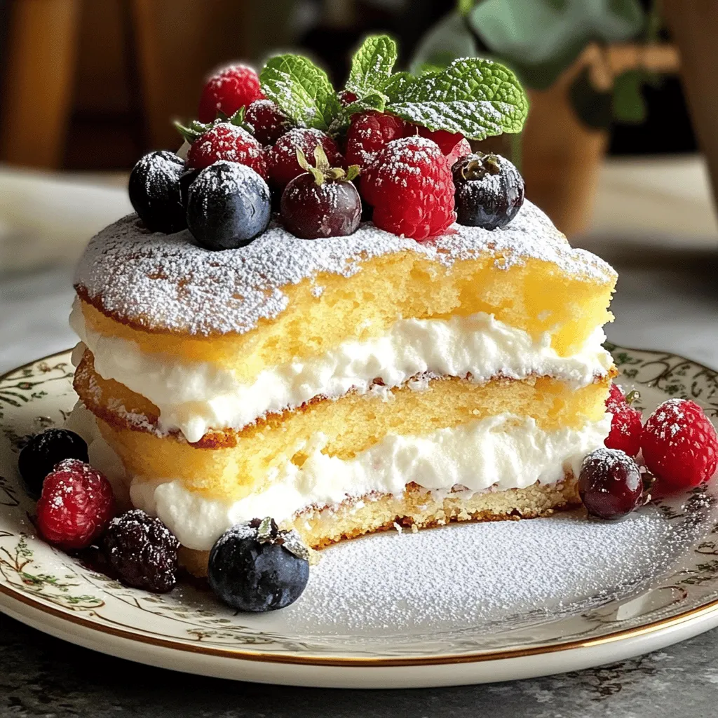 To make a Light & Fluffy Yogurt Cloud Cake, you need: