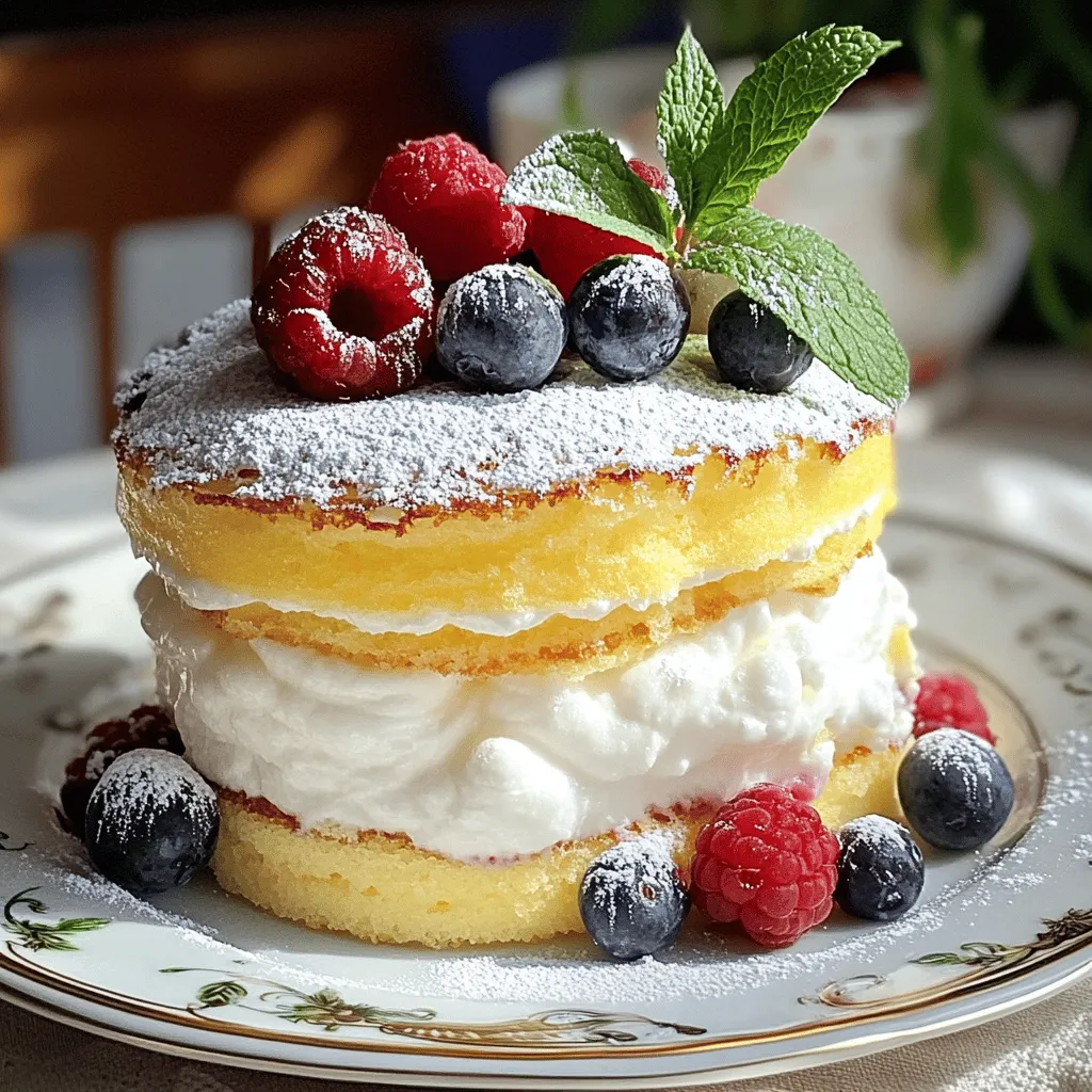 To make a Light & Fluffy Yogurt Cloud Cake, you need: