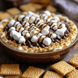 To make the perfect Air Fryer S'mores Dip, you need just a few simple items. Here’s what you will need: - 1 cup semi-sweet chocolate chips - 1 cup mini marshmallows - 1/2 cup graham cracker crumbs - 1 tablespoon unsalted butter, melted - 1/2 teaspoon vanilla extract - Pinch of salt - Graham crackers, for dipping These ingredients come together to create a warm, gooey treat that everyone will love. You can also make your S'mores Dip unique. Here are some fun ideas: - Add peanut butter for a creamy twist. - Mix in some chopped nuts for crunch. - Swap the chocolate chips for white chocolate or caramel. - Use flavored marshmallows for extra fun. These options allow you to tailor the dip to your tastes or those of your guests. To make this treat, you’ll need a few tools: - Air fryer - Medium mixing bowl - Spatula - Oven-safe dish that fits in your air fryer Having the right tools makes cooking easier and more fun. Enjoy making this dessert that brings everyone together! For the complete cooking steps, check the Full Recipe. To start, gather all your ingredients. Here’s what you’ll need: - 1 cup semi-sweet chocolate chips - 1 cup mini marshmallows - 1/2 cup graham cracker crumbs - 1 tablespoon unsalted butter, melted - 1/2 teaspoon vanilla extract - Pinch of salt - Graham crackers, for dipping Next, take a medium mixing bowl. Add the chocolate chips, melted butter, vanilla extract, and salt. Mix well until all the chocolate chips are coated. You want a smooth mix for a rich dip. Preheat your air fryer to 350°F (175°C). This step is key for even cooking. Once hot, transfer your chocolate mixture to an oven-safe dish. Smooth the top with a spatula. Now, sprinkle the mini marshmallows evenly over the chocolate. This layer will become golden and gooey. Next, press graham cracker crumbs on top. They add a nice crunch! Carefully place the dish in the air fryer basket. Cook for 5-7 minutes. Keep an eye on it to avoid burning. You want the marshmallows to be golden brown and bubbly. After cooking, carefully take the dish out. It will be hot! Let it cool for a minute before eating. Serve the dip warm in the dish you used to cook it. Place graham crackers around the dip for easy dipping. If you want to impress, drizzle some melted chocolate on top. This adds extra flair and flavor. Enjoy your tasty treat with friends or family! To get that perfect marshmallow toast, you need to watch the time. When you place the dish in the air fryer, set a timer for five minutes. Check the dip often. The marshmallows turn golden quickly. If you see them browning, it’s time to take them out. You want them toasted but not burnt. This balance is key for a great flavor. If you like a crispier top, add a minute or two. Just keep an eye on it. For air frying s'mores dip, set your air fryer to 350°F (175°C). This temperature melts the chocolate well. It also toasts the marshmallows nicely. If your air fryer has a basket, use it. Make sure your dish fits well. If it doesn’t, choose a smaller oven-safe dish. Always preheat your air fryer for best results. Preheating helps the dip cook evenly. One big mistake is overcooking the dip. This can lead to burnt marshmallows and hard chocolate. Always check the dip while it cooks. Another mistake is using the wrong dish. Make sure it is oven-safe and fits your air fryer. Mixing the chocolate and butter too little can also cause problems. Ensure they combine well for smooth dipping. Lastly, don’t skip the graham cracker crumbs. They add flavor and texture to the dip. For the full recipe, you can refer to the instructions above. {{image_2}} You can switch up the chocolate in your s’mores dip. Dark chocolate gives a rich taste. Milk chocolate is sweeter and creamier. If you want a fun twist, try white chocolate. Each type brings its own flair. Don't be afraid to mix chocolates too! A blend can make the dip even more exciting. Want to add more fun? Try mixing in peanut butter. Just swirl it into the chocolate before adding marshmallows. You can also use fruit like strawberries or bananas. They add freshness and a bit of sweetness. For a minty touch, add a few drops of mint extract. This gives a unique taste that is sure to impress! If you're looking for a healthier option, consider using dark chocolate. It has less sugar and more antioxidants. You can replace some chocolate with mashed avocado for creaminess. Greek yogurt can also work for a creamy texture. Use whole grain or gluten-free graham crackers for dipping. These choices keep the fun while adding some health benefits! To store leftover s'mores dip, let it cool first. Transfer it to an airtight container. I recommend using a glass or plastic container to keep it fresh. Seal it tightly and place it in the fridge. This method helps the flavors stay intact. When you're ready to enjoy the dip again, take it out of the fridge. You can reheat it in the air fryer or the microwave. If using the air fryer, set it to 300°F (150°C) for 3-5 minutes. If using the microwave, heat it in short bursts of 30 seconds. Stir between each burst. This way, you avoid burning the marshmallows. Leftover s'mores dip lasts about 3 days in the fridge. If you want to keep it longer, freezing is a good option. Place the dip in a freezer-safe container. It can last for about 2 months in the freezer. When ready to use, thaw it overnight in the fridge before reheating. Enjoy your delicious treat anytime! For the complete recipe, refer to the Full Recipe section above. Yes, you can! Just use your oven. Preheat it to 350°F (175°C). Follow the same steps as in the air fryer. Use an oven-safe dish. Bake for about 10-12 minutes. Keep an eye on it to avoid burning. The dip will be just as gooey and tasty. To make S'mores Dip gluten-free, swap graham crackers for gluten-free ones. You can also use crushed gluten-free cookies. Check the chocolate chips for gluten-free labels. Most mini marshmallows are gluten-free, but always check the package. This way, everyone can enjoy this treat! You have many options! Try using pretzels for a salty crunch. Fresh fruit like strawberries or bananas works great too. You can also use cookies like Oreos or vanilla wafers. Each option brings a unique taste to your dip! S'mores Dip tastes best fresh, but you can store leftovers. Keep it in an airtight container in the fridge for up to three days. Reheat gently in the air fryer or oven. It may not be as gooey, but it will still be tasty! Absolutely! You can mix in peanut butter for a nutty twist. Adding a little cinnamon gives a warm spice. Want fruit flavor? Toss in some crushed berries. These options can make your dip even more fun and unique! S'mores Dip is a sweet treat, not a health food. However, you can modify it. Use dark chocolate for less sugar. Swap out some chocolate chips for nuts. These small changes can make it a bit better for you while keeping it delicious! Yes, you can double the recipe easily. Just use a larger dish that fits in your air fryer. You may need to cook it a little longer. Check the marshmallows for that golden brown color. This way, you can share more with friends and family! This blog post covered everything you need for air fryer s'mores dip. We discussed key ingredients and tools, plus step-by-step cooking guidance. I shared tips to perfect the marshmallow texture and avoid common mistakes. You can explore flavor variations and learn how to store leftovers. Enjoy making this tasty treat and feel free to be creative! With all the options, your s'mores dip can be unique and delicious every time.