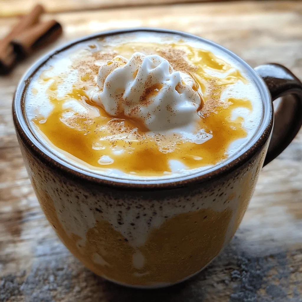 - 1 cup strong brewed coffee or espresso - 1 cup oat milk - 2 tablespoons maple syrup - 1 tablespoon brown sugar - ½ teaspoon vanilla extract - ¼ teaspoon ground cinnamon - Ice cubes (optional for an iced latte) - Whipped cream (optional for a creamy finish) - Dairy-free whipped topping - Additional spices (nutmeg, cardamom) - Flavored syrups (vanilla, caramel) Oat milk is a great choice for this drink. It gives a smooth texture. I love the flavor it brings. The combo of maple syrup and brown sugar adds sweetness. It makes the drink taste warm and cozy. For a creamy finish, I often add whipped cream. This extra touch makes it feel special. You can also try fun add-ins. A dash of nutmeg or cardamom can change it up. Flavored syrups like vanilla or caramel are great too. Use these ingredients to create your own Maple Brown Sugar Oat Milk Latte. You can find the Full Recipe above for more details. Enjoy experimenting with flavors and textures! To start, you need to heat the oat milk mixture on the stove. In a small pot, combine the oat milk, maple syrup, brown sugar, vanilla extract, and ground cinnamon. Stir it gently. Heat it on medium until warm, but do not let it boil. This step helps the sugar dissolve fully. While your oat milk is warming, brew your coffee or espresso. Use your favorite method. A strong brew works best. You want it to stand out against the oat milk. Next, let’s froth the oat milk mixture. You have several options for this step: - Using a milk frother: This tool creates great foam. Just dip it into the warm mixture and let it work its magic. - Whisking by hand: If you do not have a frother, a whisk works too. Vigorously whisk the mixture in the pot until it becomes frothy. - Blending for froth: You can also pour the mixture into a blender. Blend for a few seconds. This method gives you a nice froth, too. Now, it’s time to put everything together. First, pour the brewed coffee into a mug. Then, gently add the oat milk mixture. Watch how they blend beautifully. If you want an iced version, fill a tall glass with ice cubes. Pour the coffee over the ice first. Then, add the frothed oat milk mixture on top. This creates a cool and refreshing treat. You can find the full recipe at the top of this article for more details. Enjoy your Maple Brown Sugar Oat Milk Latte! To make your Maple Brown Sugar Oat Milk Latte just right, sweetness is key. Adjust it with maple syrup and brown sugar to fit your taste. If you like it sweeter, add more syrup. If you want less sweetness, cut back on both. Freshly brewed coffee or espresso makes a big difference, too. The stronger the coffee, the better the drink will taste. Use quality beans for the best flavor. Frothing oat milk takes some practice, but it's worth it. First, heat the oat milk to about 150°F. This temperature helps create the best foam. Oat milk froths well because it has a good balance of fat and protein. This helps it hold air when you froth. If you overheat it, the foam can fall flat, so watch the temperature closely. A latte is not just about taste; it should look great, too. You can top your drink with whipped cream for a creamy finish. This adds texture and flavor. Drizzle extra maple syrup on top for an eye-catching look. This simple touch enhances the taste and makes your latte feel special. For more ideas, check out the Full Recipe to explore even more fun ways to enjoy your latte! {{image_2}} To make an iced version, start by brewing your coffee. Let it cool down a bit. Fill a tall glass with ice cubes. Pour the cooled coffee over the ice. Next, heat your oat milk mixture as in the regular recipe, then pour it over the coffee. This way, you get a refreshing drink perfect for hot days. You can also add a sprinkle of cinnamon or a dash of vanilla for extra flavor. If you want to switch things up, try a pumpkin spice oat milk latte. Just add pumpkin puree and pumpkin spice to your oat milk mixture. For a mocha version, mix in cocoa powder with the oat milk. Both of these options give a fun twist to the classic latte. If you want to change the sweetness, consider using agave or honey instead of maple syrup. These options work well and add their own unique flavor. For those who want to cut down on sugar, you can use sugar-free syrups. These alternatives let you enjoy your latte while staying health-conscious. If you're curious about the recipe, check the Full Recipe for more details. Store any leftover oat milk mixture in an airtight container. Place it in the fridge to keep it fresh. Make sure it cools down before sealing. It stays good for up to three days. After that, it may lose its flavor and texture. When reheating oat milk, use low heat to avoid boiling. Pour the mixture into a small pot. Heat it gently while stirring. This helps keep the texture smooth. To avoid separation, don’t heat too quickly. Stir well as it warms. I love enjoying my latte in the morning or as an afternoon treat. It pairs well with pastries, muffins, or even a slice of cake. For a cozy evening, try it with a cookie. The flavors mix so well, making every sip delightful. Oat milk is a creamy, plant-based milk made from oats. It has a smooth texture that blends well in drinks. The nutritional benefits of oat milk include: - Low in fat - High in fiber - Rich in vitamins and minerals Unlike almond or soy milk, oat milk is naturally sweet. This makes it a great choice for lattes. It froths well, too, creating a lovely foam on top. Yes, you can make a sugar-free latte. Use sweeteners like stevia or monk fruit. These options can give you sweetness without the sugar. You can adjust the amount based on your taste. You can enhance your latte in many ways. Try adding spices like nutmeg or cardamom. These spices add warmth and depth. You can also use flavored syrups, like vanilla or hazelnut, for a twist. You can find this latte at many coffee shops. Look for local cafes that focus on plant-based options. Brands like Oatly and Califia Farms also offer ready-made versions in stores. For a cozy treat at home, use the Full Recipe to make your own! In this post, we explored how to make a Maple Brown Sugar Oat Milk Latte, step by step. We covered required and optional ingredients, preparation, frothing techniques, and tips to perfect your drink. I shared fun variations and storage info to keep your latte fresh. Enjoy this tasty treat your way, and don’t forget to experiment with flavors. Your perfect latte is just a brew away!