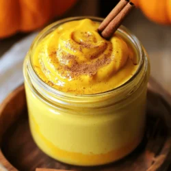 To create the perfect autumn spice pumpkin creamer, you will need these key ingredients: - 1 cup pumpkin puree - 2 cups milk (or dairy-free alternative) - ½ cup heavy cream (or coconut cream for dairy-free) - 3 tablespoons pure maple syrup - 1 teaspoon vanilla extract - 1 teaspoon ground cinnamon - ½ teaspoon ground nutmeg - ¼ teaspoon ground ginger - Pinch of salt These ingredients blend together to make a rich and creamy base. The pumpkin puree gives it a smooth texture and a lovely fall flavor. The spices add warmth and depth, while the maple syrup brings a hint of sweetness. You can personalize your creamer with these optional ingredients: - Whipped cream for extra richness - Extra spices like cloves or allspice - Sweeteners like brown sugar or honey - A splash of coffee liqueur for an adult twist Feel free to mix and match these options for your taste. Adding whipped cream can make it even more indulgent. Extra spices can enhance the flavor, while sweeteners offer a different sweetness level. If you prefer dairy-free options, here are some great choices: - Almond milk - Oat milk - Soy milk - Coconut milk These alternatives work well in place of regular milk and cream. Each has its own flavor profile, so pick one that you enjoy. Coconut milk is particularly creamy and pairs well with pumpkin. To make this cozy Autumn Spice Pumpkin Creamer, start with a medium saucepan. Add 1 cup of pumpkin puree, 2 cups of milk (or your choice of dairy-free milk), and ½ cup of heavy cream (or coconut cream). Whisk these ingredients together until smooth. Heat this mixture on medium until it’s hot but not boiling. Stir often to keep it blended. Once it’s warm, add in 3 tablespoons of pure maple syrup, 1 teaspoon of vanilla extract, 1 teaspoon of ground cinnamon, ½ teaspoon of ground nutmeg, ¼ teaspoon of ground ginger, and a pinch of salt. Whisk again until all the flavors mix well. Remove the pan from heat and let it cool a bit. For a creamier texture, use an immersion blender to froth the creamer. If you don’t have one, carefully pour it into a blender and pulse gently. Let it cool completely before storing it in an airtight container. To get the best texture, remember these tips: - Whisk the mixture well to prevent lumps. - Blend the creamer when it’s warm for a frothy finish. - If it's too thick, add more milk until it reaches your desired consistency. Serve your pumpkin creamer in a lovely glass jar or a cute pitcher. For a charming touch, sprinkle some cinnamon on top and add a cinnamon stick. This looks great and adds extra flavor. Pair it with your favorite coffee or tea. You can even enjoy it with warm baked goods. For the full recipe, check the details above. To make your Autumn Spice Pumpkin Creamer even better, consider these tips. First, use fresh spices instead of old ones. Fresh spices pack more flavor. You can also add a dash of allspice for warmth. Try using brown sugar instead of maple syrup for a richer taste. Experiment with a hint of vanilla bean for depth. Mixing in a touch of espresso can give it a coffee twist. You can even blend in some whipped cream for extra creaminess. Avoid these common mistakes when making your creamer. Don’t boil the mixture; it can curdle the milk. Instead, heat it until just hot. Also, whisk well to keep the spices from settling. If you skip the salt, your flavors may taste flat. Don't use canned pumpkin pie filling; it has added sugar and spices that can change your flavor. Lastly, don’t forget to cool the creamer before storing. This helps keep it fresh. Storing your Autumn Spice Pumpkin Creamer properly is key. Use an airtight container to keep it fresh. It lasts up to a week in the fridge. For longer storage, you can freeze it. Pour into ice cube trays for easy use later. This way, you can add a pumpkin spice kick to your coffee anytime. Just thaw the cubes in the fridge before using them. Keep an eye on the creamer; if it changes color or smells off, it's time to toss it. {{image_2}} You can make this creamer dairy-free with simple swaps. Use almond milk or oat milk instead of regular milk. For creaminess, choose coconut cream instead of heavy cream. This keeps the rich texture and flavor intact. You still get that warm, cozy taste of fall without dairy. Want to switch things up? Add other spices for extra flavor. Try a pinch of cloves for warmth or a dash of allspice for depth. You can also mix in a bit of cocoa powder for a chocolatey twist. Adjust the maple syrup for sweetness based on your taste. This creamer is not just for coffee. Pour it over pancakes or waffles for a fall treat. You can also use it in oatmeal or smoothies to enhance the flavors. It makes a great addition to desserts like pumpkin pie or spice cakes. You can find the full recipe to create this delightful creamer above! After making your Autumn Spice Pumpkin Creamer, let it cool down. Once cool, transfer it to an airtight container. Glass jars work great for this. Store it in the fridge, and keep it sealed tight. This helps maintain the flavor and freshness. Always shake it well before using. This mixes the spices and keeps it creamy. You can freeze your pumpkin creamer for later use. Pour it into ice cube trays for easy serving sizes. Once frozen, pop the cubes into a freezer bag. This method saves space and makes it easy to add to drinks. To use, thaw the cubes in the fridge overnight. They will blend well into your coffee or tea. Homemade creamer stays fresh in the fridge for about one week. If frozen, it can last up to three months. Always check for any off smells or changes in texture before using. If it seems strange, it's best to discard it. Enjoy your delicious creamer while it's fresh! You can use Autumn Spice Pumpkin Creamer in many ways. The best way is to mix it into your morning coffee or tea. Just pour a splash into your cup for a cozy fall drink. You can also use it in smoothies or as a topping for pancakes. It adds a rich, creamy texture and a warm spice flavor to any drink or dish. Yes, you can adjust the sweetness. If you like your creamer sweeter, add more maple syrup. Start with a tablespoon and taste it. You can keep adding until you reach your perfect level of sweetness. If you find it too sweet, add a bit more milk or cream to balance it out. You can find ready-made Autumn Spice Pumpkin Creamer in most grocery stores. Look in the dairy section or the specialty coffee aisle. Some stores may also have it in their seasonal section during fall. Brands like Silk and Starbucks often sell their own versions. Autumn Spice Pumpkin Creamer can be a healthy choice, depending on how you make it. It has pumpkin puree, which is rich in vitamins. If you use low-fat milk or a dairy-free alternative, it can lower the calorie count. However, keep an eye on the added sugars, like maple syrup. Moderation is key for a healthy treat. For the full recipe, check out the details above. In this post, we explored the fun of making Autumn Spice Pumpkin Creamer. You learned about essential and optional ingredients, plus dairy alternatives. I shared step-by-step instructions to help you create the perfect mix. Tips and tricks helped you avoid common mistakes and enhance flavors. We also discussed storage methods to keep it fresh. Experiment with variations for even more fun. Remember, this creamer can add joy to any drink. Enjoy your homemade treat this season!