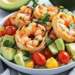 Grilled Shrimp & Avocado Bowls Flavorful and Fresh Meal
