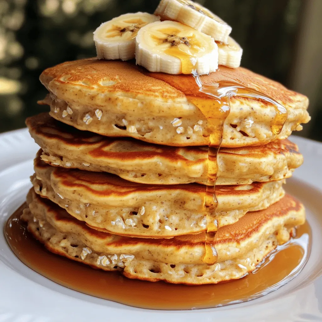 To make high-protein cottage cheese banana pancakes, you will need the following items: - 1 cup cottage cheese - 2 ripe bananas, mashed - 3 large eggs - 1/2 cup oats (rolled or quick) - 1 tsp baking powder - 1 tsp vanilla extract - Pinch of salt - Coconut oil or cooking spray for the pan - Optional toppings: sliced bananas, maple syrup, or Greek yogurt These ingredients create a tasty and protein-rich pancake. Cottage cheese adds creaminess and protein. Ripe bananas give natural sweetness. Eggs help bind everything together. Oats provide a nice texture and fiber. Baking powder makes the pancakes fluffy. Vanilla adds a lovely flavor, while salt enhances all the tastes. You can use coconut oil or cooking spray to prevent sticking. Top your pancakes with sliced bananas, a drizzle of maple syrup, or a dollop of Greek yogurt for extra yum! 1. In a large bowl, combine the cottage cheese, mashed bananas, and eggs. Whisk them until smooth. This mix creates a creamy base full of protein. 2. In another bowl, mix the oats, baking powder, vanilla extract, and salt. These dry ingredients add structure and flavor. 3. Gradually add the dry mix to the wet ingredients. Stir gently until just combined. Be careful not to overmix; a few lumps are okay! 1. Preheat a non-stick skillet over medium heat. Lightly grease it with coconut oil or cooking spray to keep pancakes from sticking. 2. Pour about 1/4 cup of batter onto the skillet for each pancake. Cook them for 2-3 minutes. Look for bubbles forming on the surface and edges that look set. 3. Flip the pancakes gently and cook for another 2-3 minutes until golden brown. Check for a nice color on both sides. 4. Repeat this with the remaining batter. Add more oil to the pan if needed. 5. Serve the pancakes warm. Top them with sliced bananas, a drizzle of maple syrup, or a dollop of Greek yogurt for a tasty finish. To make great pancakes, avoid overmixing the batter. Stir just enough to combine the wet and dry ingredients. This keeps your pancakes light and fluffy. If you mix too much, the pancakes can turn out dense. Adjusting the cooking temperature is key. Start with medium heat. If the pancakes brown too fast, lower the heat. A steady temperature helps cook the pancakes evenly. You want them golden brown, not burnt. To achieve fluffiness, let the batter rest for a few minutes. This helps the oats absorb moisture and puffs up the pancakes. For creative presentation ideas, stack the pancakes high. Top them with sliced bananas and a sprinkle of oats. Drizzle maple syrup around the stack for a lovely look. You can also add a dollop of Greek yogurt for extra creaminess. {{image_2}} Alternative protein sources You can swap cottage cheese for Greek yogurt for a creamier texture. Silken tofu is another great option if you want a plant-based choice. It adds protein and keeps the pancakes light. Dairy-free options If you need a dairy-free version, use almond or soy yogurt. They work well and give the pancakes a nice flavor. You can even try using chickpea flour mixed with water as a base. This adds protein and keeps the pancakes soft. Adding spices or extracts Spices can add a unique twist to your pancakes. Try adding a pinch of cinnamon or nutmeg for warmth. A splash of almond or coconut extract can also enhance the banana flavor. These small changes can make your pancakes exciting. Mixing in fruits or nuts You can mix in diced apples or blueberries for extra sweetness. Chopped nuts, like walnuts or pecans, add a nice crunch. They also boost the protein content and provide healthy fats. Feel free to experiment with your favorite fruits or nuts for a personal touch. To store any leftover pancakes, let them cool first. Then, stack them in an airtight container. Place a piece of parchment paper between each pancake to keep them from sticking. You can refrigerate these pancakes for up to three days. If you want to keep them longer, freezing is a great option. Wrap each pancake in plastic wrap and place them in a freezer bag. They can last up to three months in the freezer without losing their taste. When you’re ready to eat your pancakes, you can reheat them easily. For the best taste, use a skillet over low heat. Place the pancakes in the pan and cover it with a lid. This method keeps them warm and soft. You can also use a microwave if you're in a hurry. Heat them for about 30 seconds, checking to see if they are warm enough. Make sure not to overheat, as that can make them tough. Enjoy your pancakes warm, topped with your favorite extras! Yes, you can make these pancakes ahead of time. Cook them fully and let them cool. Place them in an airtight container. They will last in the fridge for up to three days. You can also freeze them for up to two months. Just make sure to layer them with parchment paper to keep them from sticking together. To make these pancakes vegan, replace the eggs with flax eggs. Mix one tablespoon of ground flaxseed with three tablespoons of water. Let it sit for five minutes to thicken. You can also use plant-based cottage cheese or silken tofu as a substitute for the cottage cheese. Use a non-dairy milk in place of eggs for a great texture. You can top these pancakes with many delicious things! Sliced bananas add sweetness and flavor. Drizzling maple syrup gives a rich taste. Greek yogurt adds creaminess and more protein. You might also try nut butter or fresh berries for extra nutrients and flavor. You learned how to make high-protein pancakes. We covered ingredients, steps, and tips for perfecting them. Remember to mix carefully and adjust heat for the best results. You can also try fun variations and find tasty toppings to enjoy. Store leftovers right and reheat them well. Now, you’re ready to impress with your pancake skills. Enjoy your cooking and savor every bite!
