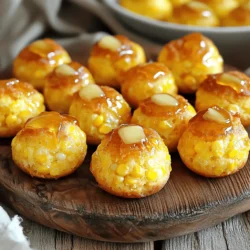 - 1 cup cornmeal - 1 cup all-purpose flour - 1 tablespoon baking powder - 1/2 teaspoon salt - 1/4 cup granulated sugar - 1 cup milk - 2 large eggs - 1/4 cup unsalted butter, melted - 1/4 cup honey - 1/2 cup corn kernels (fresh or frozen) - 1 tablespoon butter (for brushing) - Additional honey for drizzling (optional) I love using simple ingredients to make Honey Butter Cornbread Poppers. Cornmeal gives a lovely texture. The all-purpose flour makes it light and fluffy. Baking powder helps the poppers rise. The salt balances the sweetness of the sugar and honey. Milk adds moisture, while the eggs bind everything together. Unsalted butter adds a rich flavor, and honey gives a sweet touch. Corn kernels bring a burst of sweetness in every bite. I often brush the tops with melted butter and honey after baking. This makes them shiny and sweet. You can drizzle more honey on top for extra sweetness. Enjoy these poppers fresh from the oven, or serve with whipped honey butter. They are perfect for any gathering! 1. Preheat your oven to 400°F (200°C). This step helps bake the poppers evenly. 2. Grease a mini muffin tin or line it with mini muffin liners. This keeps the poppers from sticking. 3. In a large bowl, mix together the cornmeal, flour, baking powder, salt, and sugar. Make sure everything is well combined. 4. In another bowl, whisk the milk, eggs, melted butter, and honey until smooth. This creates a rich flavor base. 5. Pour the wet ingredients into the dry ones. Stir gently until just combined. Be careful not to overmix, as this can change the texture. 6. Fold in the corn kernels. This adds a sweet crunch to your poppers. 1. Scoop about 1 tablespoon of batter into each mini muffin cup. Fill them about 2/3 full for the best rise. 2. Bake in the preheated oven for 12-15 minutes. They should turn golden brown. A toothpick inserted in the center should come out clean. 3. While the poppers bake, melt 1 tablespoon of butter. Mix in some extra honey if you like it sweeter. 4. Once done, take them out of the oven. Brush the honey butter mixture over the tops right away. This gives them a nice glaze. 5. Let the cornbread poppers cool slightly before serving. Enjoy the warm, sweet bites! To make the best Honey Butter Cornbread Poppers, it is key to avoid overmixing the batter. When you mix too much, the poppers can become tough. Mix just until you see no dry flour. Using fresh or frozen corn kernels adds great flavor. The sweet corn brings a nice texture and taste. If you can, use fresh corn for a burst of sweetness. Adjust the sweetness to your liking by changing the honey amount. If you like it sweeter, add more honey. If you prefer less sweetness, cut back a bit. For a great plate presentation, arrange the poppers on a nice platter. Drizzle extra honey on top for a sweet touch. You can also serve them with whipped honey butter on the side for dipping. These poppers pair well with chili or soups. They are perfect for parties, game days, or family meals. Their fun size makes them a hit for any occasion! {{image_2}} You can make your Honey Butter Cornbread Poppers even tastier. Adding cheese to the batter gives a rich, savory taste. Try sharp cheddar or pepper jack for a kick. Spices can also change the game. A pinch of chili powder or smoked paprika adds a fun twist. Herbs can elevate the flavor too. Fresh chives or thyme can create a nice, aromatic touch. These herbs blend well with the sweet honey and buttery taste. Experimenting with these additions makes each batch unique and exciting. If you need a gluten-free option, swap the all-purpose flour for a gluten-free mix. Many good blends work well in recipes. Just ensure it contains a binding agent, like xanthan gum. For those who follow a vegan diet, you can replace the butter with coconut oil or vegan butter. Use flaxseed meal mixed with water as an egg substitute. About one tablespoon of flaxseed meal with three tablespoons of water equals one egg. These swaps keep the poppers soft and moist while sticking to your dietary needs. To keep your Honey Butter Cornbread Poppers fresh, place them in an airtight container. This helps prevent drying out. You can store them in the refrigerator for up to three days. If you want to keep them longer, freeze them. They last well in the freezer for up to three months. Just make sure to wrap them tightly in plastic wrap or foil before freezing. When reheating, I recommend using the oven. Preheat it to 350°F (175°C). Place the poppers on a baking sheet. Heat for about 10 minutes, or until warm. This method helps keep the poppers soft and tasty. You can also microwave them for a quick fix. Heat them for 10-15 seconds. Just be careful not to overheat, as they can become tough. Can I make these poppers ahead of time? Yes, you can make these poppers ahead of time. Bake them and let them cool. Store them in an airtight container. They stay fresh for a few days. You can reheat them in the oven or microwave when ready to serve. What can I substitute for honey in the recipe? If you need a substitute for honey, you can use maple syrup or agave nectar. Both will add sweetness. Keep in mind that the flavor may change slightly, but they will still taste great. How do I know when they are done baking? To check if the poppers are done, insert a toothpick into the center. If it comes out clean, they are ready. They should also be golden brown on top. Can I use different types of cornmeal? Yes, you can use different types of cornmeal. Yellow or white cornmeal works well. Each type gives a slightly different texture. Just make sure to choose one that is finely ground for the best results. In this post, I shared the key ingredients and steps to make Honey Butter Cornbread Poppers. You learned about the main ingredients, preparation, baking, and tips for the best results. Remember, keep mixing light and adjust the sweetness to your taste. These poppers work well for many occasions. Feel free to explore variations with herbs, spices, or dietary changes. Store leftovers to enjoy later, and reheat them for maximum flavor. Now, you have a great recipe to try and impress your friends and family!