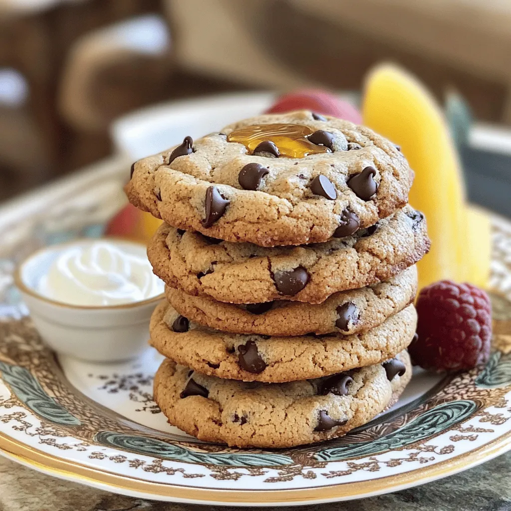 - 1 cup Greek yogurt (plain, unsweetened) - 1/2 cup almond butter or peanut butter - 1/4 cup honey or maple syrup - 1 large egg - 1 cup rolled oats - 1/2 cup protein powder (vanilla or chocolate) - 1/2 teaspoon baking soda - 1/2 teaspoon cinnamon - 1/4 teaspoon salt - 1/2 cup dark chocolate chips or dried fruit (optional) Greek yogurt is a great choice for these cookies. It packs a punch of protein. One cup gives you about 20 grams. This helps build muscles and keeps you full. It also has probiotics that support gut health. Plus, it gives the cookies a nice creamy texture. The calcium in Greek yogurt is good for bones, too. Each ingredient plays a key role in making these cookies tasty and fun. - Greek yogurt keeps the cookies moist and soft. - Almond or peanut butter adds richness and helps bind the mixture. - Honey or maple syrup sweetens and adds stickiness. - The egg adds structure, helping the cookies hold their shape. - Rolled oats give a chewy texture and a wholesome feel. - Protein powder boosts nutrition and adds a slight density. - Baking soda helps them rise a bit, making them light. - Cinnamon gives warmth and flavor. - Salt enhances all the other flavors. These cookies are not just healthy; they are also easy to make. Each bite is a mix of chewy, soft, and rich goodness. First, gather your ingredients. You will need Greek yogurt, nut butter, honey, an egg, oats, protein powder, baking soda, cinnamon, salt, and optional chocolate chips or dried fruit. Preheat your oven to 350°F (175°C). Line a baking sheet with parchment paper. 1. In a large bowl, mix the Greek yogurt, almond or peanut butter, honey, and egg. Stir until it’s smooth. 2. In another bowl, whisk together the rolled oats, protein powder, baking soda, cinnamon, and salt. Make sure there are no lumps. 3. Slowly add the dry mixture to the wet mixture. Stir until everything is combined. If you want, fold in the dark chocolate chips or dried fruit. 4. Use a spoon to scoop small amounts of dough onto the baking sheet. Space them about 2 inches apart. 5. Press down on each cookie slightly. They won’t spread much while baking. 6. Bake the cookies for 10-12 minutes. The edges should be golden brown. 7. Let them cool on the baking sheet for 5 minutes. Then, move them to a wire rack to cool completely. When measuring ingredients, use standard measuring cups. This helps ensure your cookies turn out right. Make sure to level off the ingredients for accuracy. For mixing, use a sturdy spoon or spatula. This will help combine everything well. If the dough is too thick, you can add a little water. But don’t add too much! You want the right cookie dough consistency. To keep your Greek yogurt protein cookies moist, start with fresh ingredients. Greek yogurt adds moisture and protein, so use plain, unsweetened yogurt. Mixing well ensures a smooth dough. If your mixture feels dry, you can add a splash of milk or water. This small change can help keep your cookies soft. When baking, preheat your oven to 350°F (175°C). This helps cookies bake evenly. Line your baking sheet with parchment paper to prevent sticking. Space the cookie dough about two inches apart. This gives them room to rise. Flatten each cookie slightly before baking. They won’t spread much, so this step is key for a nice shape. Avoid overmixing your dough. This can lead to tough cookies. Also, don’t skip the baking soda. It helps your cookies rise and stay fluffy. Make sure not to bake them too long. Check for golden edges and a set center. If you leave them in too long, they can become dry. Lastly, remember to let them cool on a rack to keep them from getting soggy. {{image_2}} If you have nut allergies, you can still enjoy these cookies. Replace almond or peanut butter with sunflower seed butter. This swap keeps the cookies creamy and delicious. You can also use soy nut butter or pumpkin seed butter. These options add a unique flavor while keeping the recipe safe for all. Want to mix things up? You can easily add flavors. For a chocolate twist, use chocolate protein powder instead of vanilla. You can also mix in cocoa powder for extra chocolate flavor. If you love spices, try adding more cinnamon or a pinch of nutmeg. Both options enhance the taste and aroma. Adding fun ingredients makes these cookies even better. You can fold in nuts like walnuts or pecans for crunch. If you prefer seeds, chia or flaxseeds are great choices. They boost the nutrition and give a nice texture. Dried fruit like raisins or cranberries also adds sweetness and chewiness. To keep your Greek yogurt protein cookies fresh, store them in an airtight container. Place parchment paper between layers to avoid sticking. They stay good at room temperature for up to three days. For longer storage, keep them in the fridge. This adds a nice chill and keeps them soft. You can freeze these cookies for up to three months. Allow the cookies to cool completely first. Then, wrap each cookie in plastic wrap. Place them in a freezer-safe bag or container. Label it with the date. When you want a cookie, just take out what you need. To reheat frozen cookies, let them thaw at room temperature. This takes about 30 minutes. You can also warm them in the microwave for about 10-15 seconds. This makes them soft and tasty again. Enjoy your cookies warm for the best flavor! Yes, you can use flavored Greek yogurt. It adds a nice twist to the cookies. Flavored yogurt can boost the taste, making them even more enjoyable. Just remember, it may sweeten the cookies. Adjust the honey or maple syrup if needed. Try vanilla or fruit flavors for a fun kick. You can easily make these cookies vegan. Replace the egg with a flax egg. To make a flax egg, mix one tablespoon of ground flaxseed with three tablespoons of water. Let it sit for five minutes until it thickens. Use almond butter or peanut butter and maple syrup, as they are vegan-friendly. Each cookie has about 5-6 grams of protein. This amount comes mainly from Greek yogurt and protein powder. The protein helps keep you full and makes these cookies a great snack. If you want more protein, use a higher-protein powder. Enjoy these tasty treats without guilt! In this post, we explored Greek yogurt cookie recipes, from ingredients to baking tips. We learned how the right ingredients boost nutrition and cookie texture. I shared easy steps to make baking simple and fun. We also covered ways to keep your cookies moist and tasty. Don't forget to try variations to suit your taste. Proper storage ensures your cookies stay fresh. Enjoy baking and experimenting with these delicious cookies!