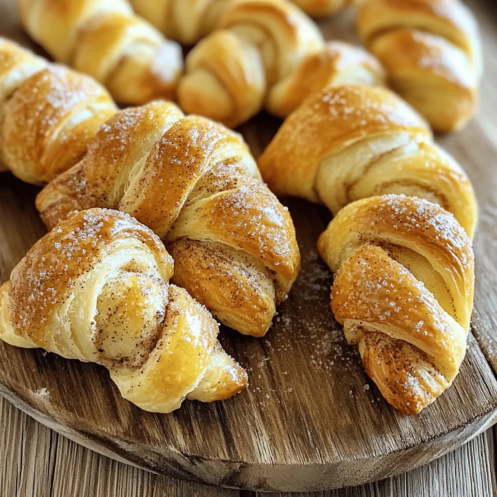 - 1 sheet of puff pastry (thawed) - 1/4 cup granulated sugar - 1 tablespoon ground cinnamon - 1 egg (beaten for egg wash) - 1 tablespoon milk (optional, for egg wash) - 1/4 cup unsalted butter (melted) To make cinnamon sugar twists, you need a few key ingredients. The puff pastry is the star of the show. It gives the twists their light and flaky texture. You can find puff pastry in the freezer aisle. Just remember to thaw it before you start. Next, you need a cinnamon sugar mixture. This blend of granulated sugar and ground cinnamon adds the sweet, warm flavor. To make this, mix together 1/4 cup of sugar with 1 tablespoon of cinnamon in a small bowl. This simple mix is what makes your twists so tasty. Don’t forget the egg wash! This mixture gives the twists a beautiful golden color. You will need one beaten egg. If you want, you can add 1 tablespoon of milk to make it richer. Brush this mixture on the twists before baking for a delicious finish. These simple ingredients come together to create a treat that is perfect for sharing. Enjoy making your cinnamon sugar twists! 1. Preheating the oven First, set your oven to 400°F (200°C). This step warms the oven for even cooking. 2. Mixing sugar and cinnamon Next, take a small bowl and mix 1/4 cup granulated sugar with 1 tablespoon ground cinnamon. Stir until they blend well. This mix gives your twists a sweet, warm flavor. 3. Working with puff pastry On a lightly floured surface, unfold the thawed puff pastry sheet. Roll it out gently to smooth out any folds. This makes sure your twists cook evenly. 4. Twisting the strips Brush melted butter over the pastry. Then, sprinkle the cinnamon sugar mix on half of it. Fold the other half over the sugared side and press gently. Cut the pastry into 1-inch strips. Twist each strip several times to form a spiral. Place them on a baking sheet lined with parchment paper. 1. Baking time and temperature Place the baking sheet in the preheated oven. Bake the twists for 12-15 minutes. Keep an eye on them during this time. 2. Visual cues for readiness The twists are ready when they turn golden brown and puff up nicely. This shows they are perfectly baked and ready to enjoy! - How to prevent sticking: Use flour on your surface. This keeps the pastry from sticking. If it does stick, gently lift it with a spatula. A light touch helps keep the dough intact. - Ensuring even baking: Place twists with space between them. This allows hot air to flow. Check them halfway through baking. If needed, rotate the pan for even heat. - Overworking the pastry: Handle the dough gently. Too much kneading makes it tough. Keep it light and quick for the best texture. - Misjudging baking time: Watch the clock, but also look for color. Twists should be golden brown. If they are too pale, they may not be fully cooked. Check at the 12-minute mark. {{image_2}} You can easily tweak your Cinnamon Sugar Twists. Adding nuts or chocolate gives them a fun twist. - Nuts: Chopped walnuts or pecans add a nice crunch. Just sprinkle them on top of the cinnamon sugar. - Chocolate: Use chocolate chips or melted chocolate between the layers. It adds a sweet surprise. You can also explore different spice blends. For a unique flavor, try cardamom or nutmeg. Just mix a little into your cinnamon sugar. Adding a glaze or extra toppings can make your twists even better. Here are some great ideas: - Glazes: Try a simple icing made from powdered sugar and milk. Drizzle it over cooled twists for sweetness. - Alternative Toppings: Consider coconut flakes or crushed graham crackers. They add texture and flavor, making your twists stand out. Experimenting with these ideas helps you create a treat that is truly your own! To keep your cinnamon sugar twists fresh, store them properly. First, let the twists cool completely after baking. This step prevents moisture from building up. Then, place them in an airtight container. You can use: - A plastic or glass container with a tight lid - A resealable plastic bag Make sure to layer parchment paper between layers if you stack them. This keeps them from sticking together. Store them at room temperature for up to three days. If you want to keep them longer, freeze them. When it's time to enjoy your cinnamon sugar twists again, reheating is key. The best method is to use an oven. Preheat your oven to 350°F (175°C). Place the twists on a baking sheet. Heat them for about 5 to 7 minutes. This method keeps the twists crispy and warm. Avoid using the microwave, as it can make them soggy. If you want to add a little extra flavor, brush on a bit of melted butter before reheating. This step helps maintain the texture and flavor, making them taste fresh again. Enjoy your delicious twists! To make cinnamon sugar twists, start by preheating your oven to 400°F (200°C). Line a baking sheet with parchment paper. Next, mix 1/4 cup of granulated sugar with 1 tablespoon of ground cinnamon in a small bowl. Unfold a sheet of puff pastry on a floured surface. Roll it out gently to smooth any folds. Brush melted butter over the pastry's surface. Sprinkle the cinnamon sugar mixture generously over half of it. Fold the other half over the sugared half and press down gently to seal. Cut the pastry into 1-inch strips. Twist each strip several times to create a spiral shape and place them on the baking sheet. For a golden finish, brush the twists with a mix of 1 beaten egg and 1 tablespoon of milk. Bake for 12-15 minutes or until golden brown. Quick tips for newbies: - Use a sharp knife or pizza cutter for clean cuts. - Don't skip the egg wash; it gives a nice color. - Keep an eye on the twists while baking to avoid burning. Yes, you can use other types of pastry for cinnamon sugar twists. If you don't have puff pastry, try using crescent roll dough or phyllo dough. Both options work well and give different textures. Crescent roll dough offers a softer bite, while phyllo adds a nice crunch. You can also experiment with biscuit dough for a thicker twist. Cinnamon sugar twists last for about 2-3 days when stored properly. Keep them in an airtight container at room temperature. If you want them to last longer, consider freezing them. They can stay fresh in the freezer for up to a month. When you're ready to eat, just reheat them in the oven to bring back their crunch. You now have all the steps to make delicious cinnamon sugar twists. We covered the key ingredients, preparation steps, baking tips, and useful variations. Remember to avoid overworking the puff pastry and watch the baking time. Feel free to get creative with flavors or toppings. Lastly, store any leftovers properly to keep them fresh. Enjoy your tasty treats!