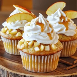 To make delicious Apple Pie Cupcakes, gather these ingredients: - 1 cup all-purpose flour - 1 teaspoon baking powder - 1/2 teaspoon ground cinnamon - 1/4 teaspoon salt - 1/2 cup unsalted butter, softened - 3/4 cup granulated sugar - 2 large eggs - 1 teaspoon vanilla extract - 1/2 cup milk - 1 apple, peeled, cored, and finely diced (preferably Granny Smith) - 1/4 cup brown sugar - 1/2 teaspoon nutmeg - 1 tablespoon lemon juice - 1/4 cup chopped walnuts (optional) - Whipped cream and caramel sauce for topping These simple ingredients create a fun twist on the classic apple pie. If you're missing an ingredient, don't worry! Here are some easy swaps: - All-purpose flour: Use whole wheat flour for a heartier taste. - Granulated sugar: Swap with coconut sugar for a healthier option. - Unsalted butter: Use coconut oil or vegetable oil as a dairy-free option. - Milk: Almond milk or oat milk work well for lactose-free cupcakes. - Walnuts: Pecans or almonds add nice flavor and crunch. These substitutions help you tailor the recipe to your needs. To make these cupcakes, you will need: - Cupcake tin - Cupcake liners - Mixing bowls (medium and large) - Whisk - Electric mixer or hand mixer - Rubber spatula - Measuring cups and spoons - Toothpick for testing doneness - Wire rack for cooling Having the right tools makes the process easier and more fun! First, you need to get your oven ready. Preheat it to 350°F (175°C). This step is key for even baking. Next, take a cupcake tin and line it with cupcake liners. This helps with easy removal and adds a nice touch. In a medium bowl, whisk together the dry ingredients. You will need 1 cup of all-purpose flour, 1 teaspoon of baking powder, 1/2 teaspoon of ground cinnamon, and 1/4 teaspoon of salt. Set this mixture aside. Now, in a large bowl, cream together 1/2 cup of softened unsalted butter and 3/4 cup of granulated sugar. Mix until it looks light and fluffy. Next, add 2 large eggs, one at a time. Make sure to mix well after each egg. Then, stir in 1 teaspoon of vanilla extract. Gradually add the dry mix, alternating with 1/2 cup of milk. Beat until just combined. In a different bowl, combine 1 peeled and diced apple, 1/4 cup of brown sugar, 1/2 teaspoon of nutmeg, and 1 tablespoon of lemon juice. If you want, you can add 1/4 cup of chopped walnuts for extra crunch. Gently fold this apple mixture into your batter. Make sure it is evenly mixed. Fill each cupcake liner about 2/3 full with the batter. Place the tin in the preheated oven. Bake for 18 to 20 minutes. Check with a toothpick. If it comes out clean, they are ready! Let the cupcakes cool in the tin for 5 minutes before moving them to a wire rack. This cooling step is important for the perfect texture. Enjoy decorating them later! To get the best texture, cream the butter and sugar well. This step adds air to your batter. It makes your cupcakes light and fluffy. Use room temperature butter for easy mixing. When adding the dry mix, do not overmix. Mix just until combined. This keeps the cupcakes soft. One mistake is using too much flour. Always measure flour using the spoon method. Scoop flour into a cup and level it off. Another mistake is skipping the cooling time. Let the cupcakes cool completely before adding toppings. This helps the whipped cream and caramel stay put. A great way to present your cupcakes is on a nice plate. You can sprinkle cinnamon on top for flair. Add thin apple slices for color. Drizzle caramel sauce in a spiral over the whipped cream. These little touches make your cupcakes even more appealing. {{image_2}} You can make gluten-free apple pie cupcakes easily. Just swap regular flour for a gluten-free blend. Look for a mix that works for baking. This change keeps the soft texture of the cupcakes. You might need to adjust the liquid slightly. Start with the same amount of milk and add more if needed. To make vegan apple pie cupcakes, replace the eggs and butter. Use flaxseed meal mixed with water as an egg substitute. For the butter, try coconut oil or a vegan butter. Use almond or oat milk instead of regular milk. The cupcakes will still taste great and be soft. You can add fun flavors and textures to these cupcakes. Consider adding a dash of ginger for a spicy kick. Dried cranberries or raisins can give a nice chew. If you like nuts, try pecans or almonds instead of walnuts. A sprinkle of oats on top before baking adds crunch. For a twist, add caramel bits to the batter for melted surprises. These small changes will make your cupcakes unique and delicious! To keep your apple pie cupcakes fresh, store them in an airtight container. This helps keep them moist. You can place a piece of bread in the container. The bread helps absorb extra moisture. It can keep your cupcakes soft longer. If you prefer, you can also use plastic wrap. Wrap each cupcake individually for the best results. Freezing these cupcakes is easy. Start by letting them cool completely. Once cool, place them in a freezer-safe container. You can also wrap them tightly in plastic wrap. Make sure to label the container with the date. These cupcakes can last in the freezer for up to three months. When you’re ready to enjoy them, thaw them in the fridge overnight. If stored properly, the cupcakes last about 3 to 5 days at room temperature. They stay fresh longer in the fridge, up to a week. Remember to check for any signs of spoilage before you eat them. If you see mold or notice a strange smell, it’s best to throw them out. Enjoy your sweet treats safely! You can use applesauce as a great egg substitute. Use 1/4 cup of unsweetened applesauce for each egg. This keeps the cupcakes moist and tasty. You can also use mashed bananas or yogurt. Both options work well in sweet recipes. Yes, you can make these cupcakes ahead of time. Bake them, then let them cool completely. Store them in an airtight container at room temperature for up to two days. If you need them to last longer, place them in the fridge. To check if your cupcakes are done, insert a toothpick into the center. If it comes out clean or with a few crumbs, they are ready. This usually takes 18-20 minutes at 350°F. Be sure not to overbake them, as they can dry out. To reheat your leftover cupcakes, preheat your oven to 350°F. Place the cupcakes on a baking sheet for about 5-10 minutes. This warms them up without making them dry. You can also use the microwave, but heat them in short bursts to avoid sogginess. You can find the full recipe for Apple Pie Cupcakes in my article. It includes all the ingredients and step-by-step instructions. Follow those details to create your own delicious treats. You learned about the key ingredients, substitutions, and equipment needed for Apple Pie Cupcakes. We walked through each step, from mixing the batter to baking. I shared tips to keep your cupcakes light and fluffy. You discovered variations for different diets and storage methods. Remember, practice makes perfect. Enjoy the process and have fun experimenting with flavors. Your kitchen can be a place of joy and creativity. Now, go bake some delicious cupcakes!