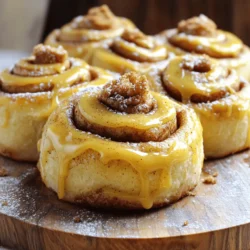 - 4 cups all-purpose flour - 1/3 cup granulated sugar - 1 packet (2 1/4 tsp) active dry yeast - 1 cup whole milk, warmed - 1/3 cup unsalted butter, melted - 2 large eggs - 1 teaspoon vanilla extract - 1/2 teaspoon salt - 1/2 cup Biscoff cookie butter - 1 tablespoon ground cinnamon - 1/4 cup brown sugar - 1/2 cup powdered sugar (for icing) - 2 tablespoons milk (for icing) When making Biscoff cookie butter cinnamon rolls, each ingredient plays a key role. The flour gives structure, while the sugar adds sweetness. The active dry yeast helps the dough rise, giving it a soft texture. Warm milk activates the yeast, making it frothy. Melted butter adds richness, and eggs bind everything together. Vanilla extract boosts the flavor, and salt balances the sweetness. Biscoff cookie butter is the star, providing a unique taste. Ground cinnamon and brown sugar create a warm filling. Finally, powdered sugar and milk make a sweet icing. - Flour: Use whole wheat flour for a healthier option. - Sugar: Coconut sugar can replace granulated sugar for a lower glycemic index. - Butter: Coconut oil or vegan butter works for dairy-free rolls. - Milk: Almond milk or oat milk can substitute whole milk. - Biscoff Cookie Butter: Any other cookie butter flavor can work, like speculoos or nut-based options. - Icing Ingredients: Use maple syrup or honey instead of powdered sugar for a different glaze. These substitutions will keep the flavor delightful while catering to different diets. Start by warming 1 cup of milk in a bowl. Add 2 1/4 teaspoons of active dry yeast. Let it sit for 5 minutes. You want it to get frothy. In a large bowl, mix 4 cups of all-purpose flour, 1/3 cup of granulated sugar, and 1/2 teaspoon of salt. Make a well in the center. Pour in the melted 1/3 cup of unsalted butter, the yeast mixture, and 2 large eggs. Add 1 teaspoon of vanilla extract. Mix until the dough forms. Now, knead the dough on a floured surface for 8 to 10 minutes. You want it smooth and elastic. Place the dough in a greased bowl. Cover it with a clean kitchen towel. Let it rise in a warm spot for 1 hour. It should double in size. Once the dough has risen, punch it down. Roll it out to a rectangle, about 12 by 18 inches. Spread 1/2 cup of Biscoff cookie butter on top. Sprinkle 1/4 cup of brown sugar and 1 tablespoon of ground cinnamon evenly over the cookie butter. Starting from one long edge, tightly roll the dough into a log. Cut this log into 12 equal rolls. Place them in a greased baking dish. Cover the rolls with the kitchen towel. Let them rise again for another 30 minutes. While the rolls rise, preheat your oven to 350°F (175°C). Bake the rolls for 25 to 30 minutes. They should be golden brown when done. Next, make the icing. In a bowl, whisk together 1/2 cup of powdered sugar and 2 tablespoons of milk until smooth. Once the rolls cool for 10 minutes, drizzle the icing on top. Enjoy your warm, delicious Biscoff cookie butter cinnamon rolls! - Use warm milk, not hot. This helps yeast grow well. - Knead your dough until it's smooth and elastic. This makes the rolls soft. - Let the dough rise in a warm place. It needs warmth to double in size. - Roll the dough evenly. This helps with even baking and filling distribution. - Cut the rolls with a sharp knife. A serrated knife works best for clean cuts. - Don't skip the yeast proofing step. This ensures your dough will rise. - Avoid over-kneading the dough. It can make the rolls tough. - Don't rush the rising time. Patience leads to fluffier rolls. - Be careful not to overfill. Too much filling can make rolling hard. - Use a generous layer of Biscoff cookie butter. It adds rich flavor. - Mix in a pinch of sea salt with the icing. This balances the sweetness. - Drizzle extra cookie butter on top before serving. It makes the rolls extra special. - Experiment with spices like nutmeg or ginger. They pair well with cinnamon. {{image_2}} You can make these rolls even more fun. Try adding fruit, nuts, or chocolate. For a fruity twist, spread some apple pie filling or mashed bananas with the Biscoff. Chopped pecans or walnuts add a nice crunch. You can also sprinkle chocolate chips for a sweet surprise. Just remember to balance the flavors so they mix well with the cookie butter. Want to change up the flavor? There are many options. You can add spices like nutmeg or cardamom for warmth. For a nutty touch, mix in some almond or hazelnut extract. You can even swap Biscoff with other cookie butters, like speculoos or peanut butter. Each option brings a new taste to your rolls. Be creative and find your favorite! If you need a gluten-free version, it's easy! Use a gluten-free flour blend instead of all-purpose flour. Make sure it has xantham gum for the right texture. You may need to adjust the liquid in the dough. Keep an eye on the consistency. These rolls can be just as soft and tasty. Enjoy the same deliciousness without gluten! After enjoying your Biscoff cookie butter cinnamon rolls, you may have some left. To store them, place the rolls in an airtight container. They will stay fresh for about 3 days at room temperature. If you want to keep them longer, consider freezing. Freezing is a great way to save your cinnamon rolls. Allow the rolls to cool completely. Then, wrap each roll tightly in plastic wrap. Place them in a freezer-safe bag or container. They can last up to 3 months in the freezer. When ready to eat, simply thaw them in the fridge overnight. Reheating your cinnamon rolls is easy. For best results, use the oven. Preheat it to 350°F (175°C). Place the rolls on a baking sheet and cover them with foil. Heat for about 10-15 minutes. This will keep them soft and warm. If you're in a hurry, you can use the microwave. Heat each roll for about 15-20 seconds on a microwave-safe plate. Enjoy your delicious rolls again! To make these cinnamon rolls vegan, swap the eggs with flax eggs. Mix 1 tablespoon of ground flaxseed with 3 tablespoons of water. Let it sit for a few minutes until it thickens. For the milk, use almond or soy milk instead of whole milk. Replace the unsalted butter with a vegan butter alternative. Yes, you can use other types of cookie butter. Sunflower seed butter or almond butter works well too. Just keep in mind that flavors may change. You might want to adjust the sugar if the butter is sweet. To check if your rolls are done, look for a golden brown color. Insert a toothpick into the center; it should come out clean. The rolls should also feel firm to the touch. If they are still doughy, bake for a few more minutes. You now know how to make delicious cinnamon rolls from scratch. We covered key ingredients, step-by-step instructions, and helpful tips. Remember, enjoy experimenting with flavors like Biscoff cookie butter and various fillings. Proper storage is key to keeping them fresh. Don’t forget, practice makes perfect. You’ll bake tasty rolls in no time!