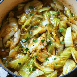 Sweet and Sour Braised Cabbage Flavorful and Easy Dish