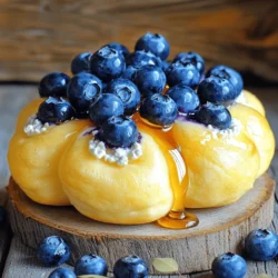 - 3 large eggs, separated - 1 cup cottage cheese - 1/3 cup almond flour - 2 tablespoons honey or maple syrup - 1 teaspoon baking powder - 1/2 teaspoon vanilla extract - 1/2 cup fresh blueberries (or more for topping) - A pinch of salt The key to making the best blueberry cottage cheese cloud bread starts with fresh, quality ingredients. First, we need three large eggs. Make sure to separate them carefully; the whites must stay clean for those lovely stiff peaks. Next, grab a cup of cottage cheese. This ingredient adds creaminess and a protein boost. Almond flour brings a nice texture and flavor, so you’ll want one-third cup of that. For sweetness, you can choose between honey or maple syrup. I prefer honey, but both work well. Just two tablespoons will do. Adding a teaspoon of baking powder helps the bread rise. A half teaspoon of vanilla extract adds a warm note, making it taste so good. Do not forget the star of our recipe: fresh blueberries! Half a cup is perfect, but feel free to add more on top. Lastly, just a pinch of salt enhances all the flavors. This recipe is low-carb and keto-friendly. Each serving is light but filling. You get about 7 grams of protein and 3 grams of carbs per serving. This bread is perfect for those watching their carb intake. If you have dietary restrictions, this recipe is also gluten-free. Just be careful with the almond flour if you have nut allergies. Overall, this recipe keeps your health goals in mind while tasting delicious. 1. Preheat your oven to 300°F (150°C). Line a baking sheet with parchment paper. This step is key for easy cleanup. 2. In a large bowl, beat the egg whites. Use an electric mixer. Mix until you get stiff peaks. This may take a few minutes. Set the egg whites aside. 3. In another bowl, mix the egg yolks, cottage cheese, almond flour, honey, baking powder, vanilla, and salt. Stir until smooth and well combined. This mixture will be the base for your cloud bread. 1. Gently fold the egg whites into the cottage cheese mixture. Be careful not to deflate the egg whites. This will keep your cloud bread light and airy. 2. Stir in the fresh blueberries. Make sure they are evenly spread out. Try not to break them. 3. Spoon the mixture onto the prepared baking sheet. Shape them into rounds. You can make 4 to 6, depending on your size preference. 4. Bake in your preheated oven for 25 to 30 minutes. Look for a golden brown color. The cloud bread should rise nicely. Enjoy the process of making this unique blueberry cloud bread! To make the best cloud bread, start with egg whites. Use a clean bowl and beat them until they form stiff peaks. This step is key for a light, fluffy texture. It may take a few minutes, so be patient. When you mix the egg whites with the cottage cheese mix, fold gently. Use a spatula and scrape the bowl's sides. This keeps air in the mixture. If you stir too hard, your cloud bread will be flat. Serving your cloud bread can be fun and tasty. Top it with fresh blueberries for color. A drizzle of honey or maple syrup adds sweetness. You could also try a dollop of yogurt or cream cheese. For a savory twist, spread some avocado or hummus on top. This makes a great snack or light meal. Enjoy your cloud bread warm for the best flavor. {{image_2}} You can switch out blueberries for other berries. Raspberries, strawberries, or blackberries work well. Each berry adds its unique taste. You can also mix berries for a fun twist. If you want it sweeter, add more honey or maple syrup. Start with a small amount and taste as you mix. If you need a gluten-free version, almond flour is already a great choice. You can use coconut flour too, but use less. For a vegan alternative, try silken tofu instead of eggs. Blend it until smooth and fold in the other ingredients. You can also use flax eggs for a similar effect. Just mix one tablespoon of ground flaxseed with three tablespoons of water and let it sit for a few minutes. This will help bind your ingredients. To keep your blueberry cottage cheese cloud bread fresh, store it in the fridge. Place it in an airtight container. It will last for about 3 to 5 days. You can also wrap each piece in plastic wrap for extra protection. If you want to save cloud bread for later, freezing is a great option. Let the bread cool completely. Then, wrap each piece in plastic wrap and place them in a freezer bag. This way, your cloud bread can last up to three months in the freezer. When you are ready to enjoy your cloud bread again, reheating is easy. The best method is to use an oven. Preheat your oven to 300°F (150°C). Place the cloud bread on a baking sheet for about 5 to 10 minutes. This keeps the bread soft and warm. You can also use a microwave. Heat each piece for about 10 to 15 seconds. But be careful! Microwaving too long can make it chewy. Enjoy your tasty treat warm! What can I substitute for almond flour? You can use coconut flour instead. Just remember, coconut flour absorbs more liquid. Use only 1/4 cup for this recipe. You can also try oat flour or a gluten-free blend. Can I make this recipe dairy-free? Yes, you can! Substitute cottage cheese with a dairy-free option like almond or soy yogurt. This will keep the texture creamy and moist. How long does the cloud bread last? Cloud bread stays fresh for about 3 days in the fridge. Make sure to store it in an airtight container. You can freeze it for up to a month. Why did my cloud bread not rise? If your cloud bread does not rise, check the egg whites. They need to be whipped to stiff peaks. Also, ensure your baking powder is fresh. How to fix a collapsed cloud bread? If your cloud bread collapses, it might be from over-mixing. Next time, fold the egg whites gently into the batter. This helps keep the air in the mix. This blog post covered how to make tasty, low-carb cloud bread. You learned about the key ingredients, step-by-step instructions, and tips for success. Remember, using fresh eggs and folding gently helps create soft, fluffy bread. Feel free to experiment with flavors and toppings. Store your cloud bread in the fridge or freezer for freshness. This easy recipe fits various diets, making it a great choice for everyone. Now, enjoy baking and sharing your delicious cloud bread creations!