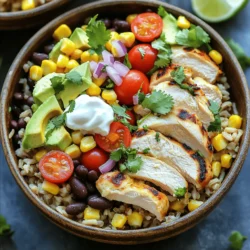 Chicken Burrito Bowls Flavorful and Easy Meal Prep
