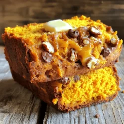 To make the perfect copycat Starbucks pumpkin bread, gather these simple ingredients: - 1 ¾ cups all-purpose flour - 1 cup granulated sugar - ½ cup brown sugar - ½ teaspoon baking powder - ½ teaspoon baking soda - 1 teaspoon ground cinnamon - ½ teaspoon ground nutmeg - ½ teaspoon ground ginger - ½ teaspoon salt - 1 cup pumpkin puree (canned or fresh) - ½ cup vegetable oil - 2 large eggs - 1 teaspoon vanilla extract - ½ cup chopped walnuts or pecans (optional) - ½ cup chocolate chips (optional) Each ingredient plays an important role. The flour gives the bread structure, while sugars add sweetness. The pumpkin puree keeps it moist and flavorful. Spices like cinnamon, nutmeg, and ginger bring warmth and comfort. You can customize it with nuts or chocolate for extra crunch and taste. Enjoy the process of gathering these items; each will help you create a delicious treat. - Step 1: Preheat oven to 350°F (175°C). Grease a 9x5-inch loaf pan or line it with parchment paper. This makes it easy to take the bread out later. - Step 2: In a large bowl, mix the dry ingredients. Add 1 ¾ cups flour, 1 cup granulated sugar, ½ cup brown sugar, ½ teaspoon baking powder, ½ teaspoon baking soda, 1 teaspoon cinnamon, ½ teaspoon nutmeg, ½ teaspoon ginger, and ½ teaspoon salt. Whisk these together well. - Step 3: In another bowl, mix the wet ingredients. Combine 1 cup pumpkin puree, ½ cup vegetable oil, 2 large eggs, and 1 teaspoon vanilla extract. Stir until it is smooth. - Step 4: Pour the wet mix into the dry mix. Gently fold them together until just combined. Be careful not to overmix! If you want, add ½ cup chopped nuts or chocolate chips at this stage. - Step 5: Pour the batter into your prepared loaf pan. Smooth the top with a spatula to make it nice. - Step 6: Bake for 55-65 minutes. Check for doneness by inserting a toothpick in the center. It should come out clean when done. After baking, let the bread cool in the pan for 10 minutes. Then, move it to a wire rack to cool completely. Enjoy the aroma of fall as you make this delightful pumpkin bread! - Use fresh pumpkin puree for extra flavor Fresh pumpkin puree brings a rich taste. It adds moisture and depth. If you can, roast your pumpkin first. This step enhances the natural sweetness. - Don’t overmix the batter Mixing too much can lead to tough bread. Just combine the wet and dry ingredients until you barely see flour. The lumps will disappear as it bakes. - Adjust baking time based on your oven Every oven is different. Start checking your bread at 55 minutes. Use a toothpick to test it. If it comes out clean, it's ready! - Let it cool properly for the best texture Cooling is key to a soft loaf. Let it sit in the pan for 10 minutes. Then move it to a wire rack. This helps avoid sogginess and keeps your bread fluffy. {{image_2}} You can make your pumpkin bread even better with fun flavor additions. Here are some tasty ideas: - Using different nuts: Try pecans or almonds instead of walnuts. Nuts add a nice crunch and flavor. - Adding dried fruit: Mix in cranberries or raisins for a sweet and chewy bite. They bring balance to the bread's texture. - Incorporating spices: Add cloves or allspice for a deeper flavor. These spices enhance the warm taste of fall. - Chocolate flavor variations: Stir in cocoa powder or chocolate chips. Chocolate makes everything better, right? It pairs well with pumpkin. These variations let you customize your bread. You can mix and match to find your favorite combo. Get creative, and enjoy your time in the kitchen! - Room temperature storage for short-term: You can keep your pumpkin bread at room temperature for up to three days. Place it in an airtight container or wrap it tightly in plastic wrap. This method keeps the bread moist and tasty. - Refrigeration for extended freshness: If you want to store it longer, the fridge is a great option. Wrap the bread in plastic wrap and place it in an airtight container. This will help it stay fresh for about a week. - Freezing options for long-term storage: For even longer storage, freezing is perfect. Slice the bread and wrap each piece in plastic wrap. Then, place the wrapped slices in a freezer bag. It can last up to three months this way. Just thaw a slice or two whenever you want a treat! How can I make this recipe gluten-free? You can swap all-purpose flour for almond flour or gluten-free flour blends. Make sure these blends have a binding agent like xanthan gum. Adjust the amount as needed, since gluten-free flours can vary in density. Can I replace the sugar with a sugar substitute? Yes! You can use a sugar substitute like stevia or erythritol. Check the packaging for the right amount to use, since some substitutes are sweeter than sugar. How do I know when the pumpkin bread is done baking? To check if it's done, insert a toothpick into the center. If it comes out clean or with just a few crumbs, the bread is ready. If it has wet batter, bake for a few more minutes. What can I serve with pumpkin bread? Serve warm slices with butter or cream cheese. You can also enjoy it with a sprinkle of cinnamon or powdered sugar. A hot cup of coffee or tea pairs well, too! This blog post covered the essential ingredients and steps to make pumpkin bread. You learned tips for the best flavor and texture, plus variations to try. Remember, you can adjust the recipe to make it your own. Store your bread properly to keep it fresh. Enjoy making this tasty treat! Happy baking!