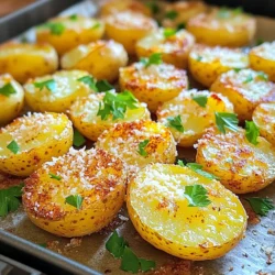 To make Air Fryer Crispy Parmesan Potatoes, gather these main ingredients: - 1.5 pounds baby potatoes, halved - 3 tablespoons olive oil - 1 cup grated Parmesan cheese These baby potatoes are small and perfect for cooking. Halving them helps them cook fast and get crispy. Now, let’s add flavor with spices and seasoning: - 2 teaspoons garlic powder - 1 teaspoon onion powder - 1 teaspoon paprika - Salt and pepper to taste These spices will make your potatoes tasty. Garlic powder gives a strong kick, onion powder adds depth, and paprika brings color. For a fresh touch, you can add: - Fresh parsley, chopped (for garnish) Chopped parsley not only looks nice but also adds a fresh flavor. It makes your dish pop with color and taste. First, you need to preheat your air fryer. Set it to 400°F (200°C) for about 5 minutes. This step ensures your potatoes cook evenly and become crispy. A hot air fryer gives the best results. Next, take 1.5 pounds of baby potatoes. Cut them in half for better cooking. Place the halved potatoes in a large mixing bowl. Add 3 tablespoons of olive oil. Toss them gently until they are well-coated. This oil helps the outside turn golden and crispy. Now, let’s make the cheesy coating. In another bowl, mix 1 cup of grated Parmesan cheese with 2 teaspoons of garlic powder, 1 teaspoon of onion powder, and 1 teaspoon of paprika. Add salt and pepper to taste. Sprinkle this mixture over the potatoes. Toss well until every piece is covered with the tasty blend. Place the potatoes in a single layer in the air fryer basket. Avoid overcrowding; they need space to crisp up. If necessary, cook in batches. Air fry for 15-18 minutes. Shake the basket halfway through for even crispiness. When they are golden brown, they are ready! Finally, garnish with chopped fresh parsley for a nice touch. Enjoy your crispy Parmesan potatoes! To get the best crispiness, start by preheating your air fryer. Set it to 400°F (200°C) and let it run for 5 minutes. Next, cut your baby potatoes in half. Toss them well with olive oil to coat evenly. This oil helps the potatoes crisp up nicely. During cooking, remember to shake the basket halfway. This step ensures every side gets golden and crispy. Baby potatoes are perfect for this recipe. They cook fast and stay creamy inside. Their skin is thin, which adds to the crispiness. If you can’t find baby potatoes, use small Yukon Gold or red potatoes. Always pick firm potatoes without any soft spots. This choice will give you the best texture and flavor. To kick up the flavor, mix different spices with Parmesan. Garlic powder and onion powder are great starts. They add depth and a savory kick. If you like heat, try adding cayenne pepper or chili powder. Fresh herbs like rosemary or thyme can also enhance the taste. Experimenting with flavors makes this dish fun and unique! {{image_2}} You can switch up the cheese for new flavors. Try using sharp cheddar. It adds a rich taste. Or go with mozzarella for a stretchier, milder bite. For a stronger kick, use blue cheese. Just remember to adjust the amount based on how strong you want the cheese flavor. Feel free to add vegetables to your potatoes. Bell peppers or zucchini work great. Chop them into small pieces for even cooking. Toss them in with the potatoes and coat them the same way. This adds color and nutrition to your dish. If you love heat, spice things up! Add cayenne pepper or red pepper flakes. Mix them into the cheese blend. Start with a small amount, then taste. You can always add more, but you can't take it out! This gives the potatoes a fun kick that pairs well with the cheese. After enjoying your crispy Parmesan potatoes, let them cool down. Place any leftovers in an airtight container. They will stay fresh for up to three days in the fridge. Make sure to seal the container tightly to keep them from drying out. To reheat, use your air fryer for the best results. Set it to 350°F (175°C). Heat the potatoes for about 5 to 7 minutes. This will help them regain their crispiness. You can also use a microwave, but they may not be as crunchy. If using a microwave, heat them in short bursts to avoid sogginess. If you want to store these potatoes longer, freezing is a good option. First, let the potatoes cool completely. Spread them out on a baking sheet in a single layer. Freeze them for about an hour until firm. Then, transfer them to a freezer-safe bag. They can last for up to two months in the freezer. When you’re ready to eat, bake them directly from frozen in your air fryer. Yes, you can use regular potatoes. Just cut them into small, even pieces. This helps them cook evenly. Baby potatoes are great because they are tender and cook fast. If you use larger potatoes, ensure you adjust the cooking time. You can roast them in the oven! Preheat your oven to 425°F (220°C). Toss the halved potatoes with olive oil and seasoning, just like in the air fryer recipe. Spread them on a baking sheet in a single layer. Bake for 25-30 minutes, flipping halfway, until crispy and golden brown. These potatoes pair well with many dishes. Serve them with grilled chicken, steak, or fish. They also go great with fresh salads or as part of a veggie platter. For a fun twist, try them with a dipping sauce like ranch or garlic aioli. This blog post covered how to make crispy Parmesan potatoes in an air fryer. We discussed main ingredients, spices, and optional garnishes. You learned step-by-step instructions, from preheating to coating and air frying tips. I shared tips for maximum crispiness and different variations, like cheese options and adding vegetables. Finally, we explored storage info and addressed common FAQs. Enjoy your tasty potatoes and feel free to experiment with flavors!