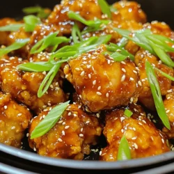 - 1 lb chicken breast, cut into bite-sized pieces - 1/4 cup soy sauce (low-sodium) - 1/4 cup honey The chicken breast is the main star of this dish. I love using bite-sized pieces for quick cooking. Low-sodium soy sauce keeps it tasty without too much salt. Honey adds a sweet touch that makes these bites sticky and delicious. - 2 tablespoons rice vinegar - 2 cloves garlic, minced - 1 teaspoon ginger, grated Rice vinegar gives a little tang. Garlic adds a strong flavor, while ginger brings warmth and spice. These flavor enhancers make each bite burst with taste. I always use fresh garlic and ginger for the best results. - 1 tablespoon sesame oil - 1 tablespoon cornstarch - 2 green onions, sliced (for garnish) - Sesame seeds (for garnish) Sesame oil adds a nutty flavor that rounds out the dish. Cornstarch helps the chicken get crispy. For garnish, I love using green onions and sesame seeds. They add color and crunch, making the dish look great on the plate. First, we need to make the teriyaki sauce. In a medium bowl, mix together the following ingredients: - 1/4 cup soy sauce (low-sodium) - 1/4 cup honey - 2 tablespoons rice vinegar - 2 cloves garlic, minced - 1 teaspoon ginger, grated - 1 tablespoon sesame oil Stir these well. Ensure the honey dissolves fully into the mixture. This step is key. If the honey is clumpy, the sauce will not blend properly with the chicken. Marinating the chicken is very important. It allows the chicken to absorb all those great flavors. Add the chicken breast pieces to the teriyaki sauce. Make sure each piece is coated well. Cover the bowl and place it in the fridge. Let it sit for at least 30 minutes. For deeper flavor, you can marinate for up to 2 hours. The longer, the better! Next, we prepare to air fry the chicken. Preheat your air fryer to 380°F (193°C) for about 5 minutes. This step helps the chicken cook evenly. Once preheated, take the marinated chicken out and sprinkle 1 tablespoon of cornstarch over the pieces. Toss them gently to coat evenly. This gives the chicken a crispy exterior. Place the chicken in the air fryer in a single layer. If your air fryer is small, you may need to work in batches. Cook the chicken bites at 380°F (193°C) for 12-15 minutes. Remember to shake the basket halfway through. The chicken should be golden brown and cooked through. The internal temperature should reach 165°F (74°C) for safety. Once done, carefully remove the chicken. Toss it with any extra teriyaki sauce for added stickiness. Enjoy your tasty bites! To get that perfect crunch, cornstarch is your best friend. It forms a light coating on the chicken. This coating crisps up nicely in the air fryer. When you sprinkle cornstarch, make sure to toss the chicken pieces well. Tossing helps ensure every piece gets coated evenly. This small step can make a big difference in texture. Marinating is key for flavor. Letting the chicken soak in the teriyaki sauce allows the flavors to blend. I recommend marinating for at least 30 minutes. If you have more time, go for 2 hours. This gives you deeper flavor. Don’t forget to adjust the honey and soy sauce ratio to your taste. More honey gives sweetness. More soy sauce adds saltiness. Find what you like best. Most air fryers have limited space. It's better to cook in batches. This way, each piece cooks evenly. Place the chicken bites in a single layer. If you crowd the basket, they won’t cook well. Shake the basket halfway through cooking. This helps the chicken brown evenly. Cooking in batches ensures you get that perfect, golden finish every time. {{image_2}} You can use different proteins for this recipe. Chicken thighs work great. They are juicier than chicken breasts. They add flavor and richness. If you want a vegetarian option, try tofu. Firm tofu holds up well. Just make sure to press it first. This gets rid of extra water so it absorbs the sauce better. You can change up the sauce for fun. For a spicy kick, add Sriracha. It gives a nice heat that balances the sweetness. You can also try other teriyaki sauce brands. Some may have unique flavors. Look for low-sodium options if you want less salt. These chicken bites pair well with rice or noodles. The sticky sauce clings to them nicely. It makes for a filling meal. You can also serve them as an appetizer or snack. They are great for parties or game nights. Just set out some toothpicks for easy eating! After cooking, let the chicken cool down. Store leftovers in an airtight container. This keeps the chicken fresh and tasty. In the fridge, your sticky teriyaki chicken bites will last for about three to four days. Always check for any signs of spoilage before eating. If you want to store them longer, freezing is a great option. Place the cooled chicken bites in a freezer-safe bag. Remove as much air as possible before sealing. They can last up to three months in the freezer. When you're ready to eat, thaw them in the fridge overnight. To reheat, put them in the air fryer at 350°F (175°C) for about 5-7 minutes. This keeps them crispy and delicious. These chicken bites work well for meal prep. You can make a batch on Sunday and enjoy them all week. Pair them with cooked rice or steamed veggies for a balanced meal. Some great sides include stir-fried broccoli or a fresh salad. This way, you have tasty, healthy meals ready to go! Yes, you can use frozen chicken. Just remember to thaw it first. Thawing helps the chicken cook evenly. You can thaw chicken overnight in the fridge or use the microwave. Once thawed, follow the recipe steps. Make sure to marinate your chicken for the best flavor. The best temperature for chicken in the air fryer is 380°F (193°C). This temperature cooks the chicken evenly. It gives you a nice golden color and keeps the inside juicy. Always check the internal temperature. The chicken should reach 165°F (74°C) to be safe to eat. To add spice, try these ideas: - Mix in some Sriracha or hot sauce into the teriyaki sauce. - Add crushed red pepper flakes to the marinade. - Use spicy garlic sauce instead of regular garlic. These changes will boost the heat and give your chicken a kick! This post shared the key ingredients and steps to make tasty air-fried teriyaki chicken bites. We covered the importance of marination and how to prepare a flavorful sauce. You'll enjoy tips for achieving crispy chicken and variations for different proteins. Storing leftovers and meal prep ideas also help you save time. By following these steps, you can create a delicious dish. Feel free to adjust flavors to suit your tastes. Enjoy making and sharing your new favorite recipe!
