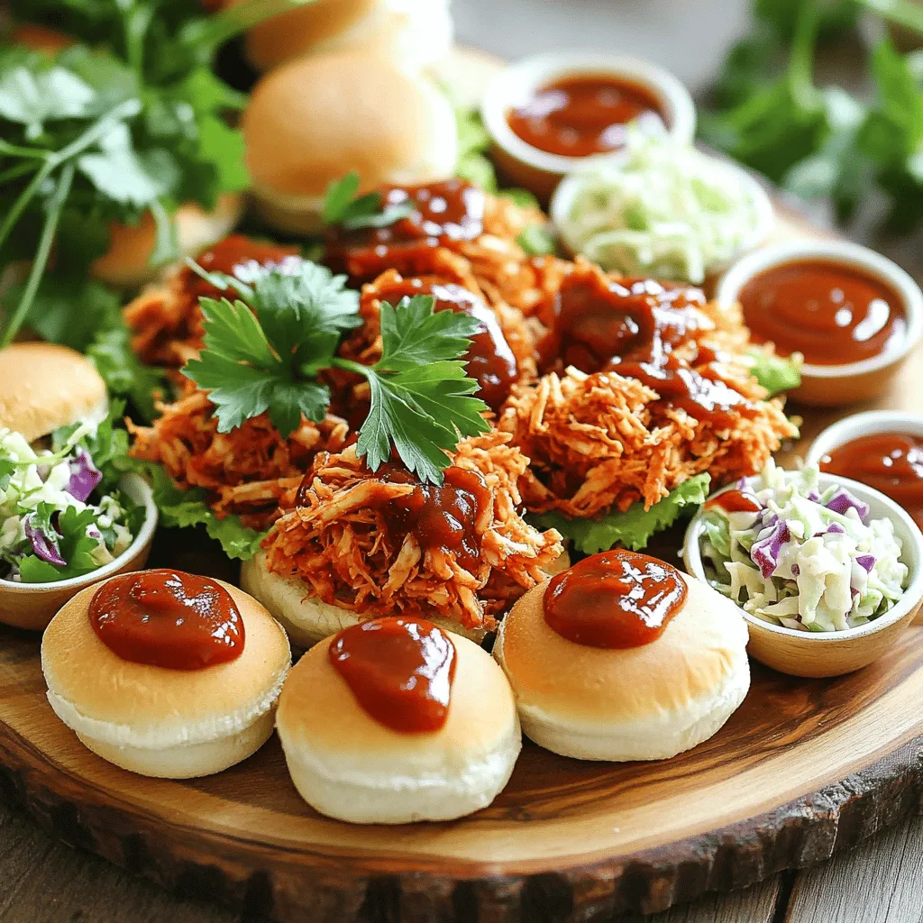 For the best slow cooker pulled jackfruit sliders, you need a few key items: - 2 cans young green jackfruit in brine, drained and rinsed - 1 medium onion, finely chopped - 3 cloves garlic, minced - 1 tablespoon olive oil - 1 teaspoon smoked paprika - 1 teaspoon ground cumin - 1 teaspoon chili powder - 1 cup barbecue sauce - 1 tablespoon apple cider vinegar - Salt and pepper to taste - Mini slider buns - Leafy greens or coleslaw for topping These ingredients work together to create a rich and savory flavor. Jackfruit serves as the meat substitute, offering a unique texture. The spices bring warmth and depth, while the barbecue sauce adds sweetness and tang. You can make your sliders even better by adding optional ingredients: - Fresh herbs, like cilantro or parsley - Sliced jalapeños for heat - Pickles for crunch - Avocado slices for creaminess Using these extras can elevate the dish. Fresh herbs add brightness, while pickles give a nice tang. Feel free to mix and match based on your taste. When selecting jackfruit, keep these tips in mind: - Look for young green jackfruit in brine or water. Avoid ripe jackfruit, as it's too sweet. - Check the can for a good seal and no dents. - Choose brands that use minimal additives. Quality jackfruit makes a big difference. It should be firm and easy to shred. Once you get the right kind, you are set for a flavor explosion in your sliders! To start, you need to prepare the jackfruit. Open two cans of young green jackfruit. Drain and rinse them well. Then, use your hands or a fork to shred the jackfruit. Aim for pieces that look like pulled meat. This makes the dish more appetizing and fun to eat. Next, let’s sauté some aromatics. In a skillet, heat one tablespoon of olive oil over medium heat. Add one finely chopped onion. Cook it for about five minutes. You want the onion to look translucent. After that, stir in three cloves of minced garlic. Cook for another minute until it smells great. Now it’s time to mix everything. Transfer the sautéed onion and garlic to your slow cooker. Add the shredded jackfruit to the pot. Sprinkle in one teaspoon of smoked paprika, ground cumin, and chili powder. Season with salt and pepper to your taste. Pour in one cup of barbecue sauce and one tablespoon of apple cider vinegar. Stir everything well to coat the jackfruit evenly. Set your slow cooker to low for six to eight hours. If you’re short on time, you can cook it on high for three to four hours. The goal is for the jackfruit to be tender and packed with flavor. After cooking, taste the mixture. Adjust the seasoning if you desire. If you like, add a splash more barbecue sauce for extra flavor. To make your Slow Cooker Pulled Jackfruit Sliders shine, focus on the flavor. Start with good spices. I love using smoked paprika, ground cumin, and chili powder. These create a warm kick. Adjust the spices to your taste. If you like it spicy, add more chili powder. For a sweeter touch, try a hint of brown sugar. Don’t skip the barbecue sauce! It adds depth and richness. Choose a vegan-friendly sauce if you prefer. I recommend tasting the mixture before serving. This way, you can adjust the seasoning. A splash of apple cider vinegar can brighten the flavors, too. When serving, think about crunch and color. Mini slider buns are perfect. You can use whole grain or gluten-free options. Top the sliders with leafy greens or coleslaw for extra texture. You could even add pickles for a tangy bite. For a fun twist, serve the sliders with sweet potato fries or a fresh salad. You can also set out small bowls of extra barbecue sauce for dipping. This makes it interactive and fun for guests. If you have any leftovers, don’t worry! Pulled jackfruit is very versatile. You can use it in tacos or on nachos. Simply warm it up and add your favorite toppings. Another idea is to mix it into pasta. Toss it with some olive oil, garlic, and veggies. You can even stir it into soups for added flavor. The options are endless! {{image_2}} You can change the taste of your pulled jackfruit sliders by using different sauces. Try a spicy buffalo sauce for a kick. This adds heat and bold flavor. You can also use a sweet teriyaki sauce for a fun twist. It gives a nice sweet and savory balance. If you want a smoky flavor, go for a chipotle barbecue sauce. Each sauce will make your sliders unique and exciting. If you want to switch up your recipe, there are great vegan-friendly substitutes. Instead of barbecue sauce, use a homemade sauce made from tomatoes and spices. You can also swap out jackfruit for shredded mushrooms. They have a similar texture and soak up flavors well. Another option is to use lentils, which are hearty and filling. These choices keep your sliders tasty and plant-based. For gluten-free options, you can use lettuce wraps instead of buns. This keeps the meal light and fresh. Another great option is to use corn tortillas. They hold the filling well and add a nice flavor. You can also find gluten-free slider buns at stores. Just check the labels to ensure they meet your needs. With these options, everyone can enjoy pulled jackfruit sliders. To store leftover pulled jackfruit, let it cool first. Use an airtight container to keep it fresh. Place the jackfruit in the container and seal it tightly. This keeps the flavors locked in. Store it in the fridge for up to three days. If you want to save it longer, freezing works well. Place the cooled jackfruit in freezer-safe bags. Remove as much air as you can before sealing. You can freeze it for up to three months. When you’re ready to enjoy it, just thaw it overnight in the fridge. Reheating is simple and easy. You can use a microwave or stovetop. If using a microwave, heat it in 30-second bursts until warm. On the stovetop, place the jackfruit in a pan over low heat. Stir often to prevent burning. Adding a splash of barbecue sauce helps revive the flavor. Enjoy your sliders just like the first time! Jackfruit is a great meat substitute. It's low in fat and high in fiber. This fruit also gives you a good source of vitamins and minerals. Jackfruit absorbs flavors well, making it perfect for spices and sauces. It can help those who want to eat less meat while still enjoying tasty meals. Yes, you can make pulled jackfruit in an oven. First, you should shred the jackfruit like in the slow cooker recipe. Then, mix it with your spices and sauces in a baking dish. Cover the dish with foil and bake at 350°F for about 45 minutes. Check for tenderness, and stir halfway through for even cooking. The pulled jackfruit is done when it is tender and can be easily shredded. If you can break it apart with a fork, it’s ready. In the slow cooker, cook it for 6-8 hours on low or 3-4 hours on high. Always taste it for flavor and adjust your seasoning if needed. For a healthier option, try using lettuce wraps. They add crunch and freshness. You can also use whole grain bread or even sweet potato slices. These alternatives keep the meal light while still being delicious. This blog post covered everything you need for tasty slow cooker pulled jackfruit sliders. We discussed essential and optional ingredients that boost flavor. I shared step-by-step instructions to help you prepare and cook your dish. You also learned some tips and tricks for serving and creative leftovers. Lastly, we explored fun variations and storage methods. Enjoy experimenting with jackfruit. It offers a unique texture and taste. With these tips, you can make sliders everyone will love.