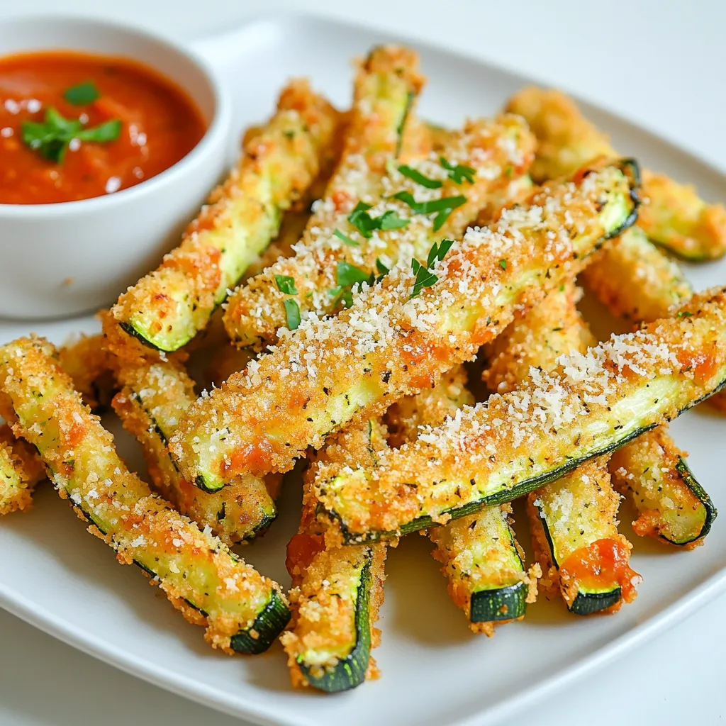 Crispy Air Fryer Parmesan Zucchini Fries Recipe