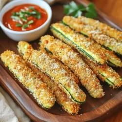 To start, you'll need 2 medium zucchinis. Cut them into fry shapes. Make sure they are even in size. This helps them cook well. You want them about the same thickness. This way, they all crisp up nicely. Here’s what you will need for the perfect fry: - 2 medium zucchinis, cut into fries - 1 cup breadcrumbs (panko is best for crunch) - 1/2 cup grated Parmesan cheese - 1 teaspoon garlic powder - 1 teaspoon Italian seasoning - 1/2 teaspoon salt - 1/4 teaspoon black pepper - 1 large egg, beaten - Olive oil spray Each ingredient adds a special touch. The zucchini brings freshness. The panko gives a great crunch. Parmesan adds a savory flavor that melts in your mouth. Feel free to change things up! Here are some ideas: - Add a pinch of cayenne for heat. - Mix in some smoked paprika for a smoky taste. - Toss in dried herbs like thyme or rosemary for extra flavor. These options let you create your own twist. You can make these fries fit your taste. Don't hesitate to get creative! Start by setting your air fryer to 400°F (200°C). This step is key for getting crispy zucchini fries. Let it heat up for about 5 minutes. A hot air fryer cooks food evenly and quickly. In a shallow bowl, combine the breadcrumbs, Parmesan cheese, garlic powder, Italian seasoning, salt, and black pepper. Mix them well. This mixture gives the fries their great flavor and crunch. Be sure to use panko breadcrumbs if you want extra crispiness. Take your zucchini fries and dip each one into the beaten egg. Let any extra egg drip off. Next, coat them in the breadcrumb mix. Press the mixture onto the zucchini to help it stick. Each fry should be fully covered for the best crunch. Spray the air fryer basket lightly with olive oil spray. Arrange the coated zucchini fries in a single layer. Do not overcrowd the basket; this helps them cook evenly. Air fry the fries for about 10-12 minutes. Flip them halfway through to ensure they are golden brown and crispy. Once they are done, take them out and let them cool a bit before serving. Enjoy your crispy delight! To get that crunchy bite, use panko breadcrumbs. They add great texture. Spray the fries lightly with olive oil before cooking. This helps them crisp up nicely. Make sure not to overcrowd the air fryer basket. Give each fry space for hot air to flow. Flip them halfway through cooking. This ensures even browning. One common mistake is cutting the zucchini too thick. Thin fries cook better and get crispier. Another mistake is skipping the egg wash. It helps the coating stick well. If you don't spray the basket, fries may stick and burn. Lastly, don't rush the cooking time. Keep an eye on them to avoid sogginess. If you don't have panko, regular breadcrumbs work too, but they won’t be as crunchy. You can swap the Parmesan for another hard cheese, like Pecorino Romano. If you want a kick, add some cayenne pepper to the breadcrumb mix. You can also use dried herbs if you lack fresh ones. Just adjust to your taste! {{image_2}} Want a kick? Add heat with cayenne pepper. Mix one teaspoon of cayenne into the breadcrumb mix. You can also add chopped jalapeños for more spice. This gives your fries a fiery punch that pairs well with creamy dips. If you love fresh herbs, this is for you. Mix in finely chopped fresh basil or thyme into the breadcrumb mix. You can use about two tablespoons of either herb. This adds a fresh taste and aroma to your fries, making them even more delightful. Want to change the cheese? Try using a mix of cheddar or mozzarella with Parmesan. Use half a cup of your favorite cheese in the breadcrumb mix. This gives your fries a cheesy flavor that makes them hard to resist. I love to store leftover zucchini fries for later. First, let them cool. Then, place them in an airtight container. You can keep them in the fridge for up to 3 days. Make sure to separate layers with parchment paper to prevent sticking. Reheating is simple. Preheat your air fryer to 350°F (175°C). Place the zucchini fries in the basket. Heat for about 5-7 minutes. This brings back their crispiness. You can also use an oven if you prefer. Just set it to 350°F and bake for 10 minutes. Freezing zucchini fries is a great way to save them. After frying, let them cool completely. Arrange them in a single layer on a baking sheet. Freeze them for about an hour. Once frozen, transfer the fries to a freezer bag. They will stay fresh for up to 3 months. To cook frozen fries, just air fry them directly from the freezer for 12-15 minutes. Yes, you can make zucchini fries in the oven. Preheat your oven to 425°F (220°C). Line a baking sheet with parchment paper. Follow the same steps to coat the zucchini. Arrange them in a single layer on the sheet. Bake for about 20-25 minutes, flipping halfway through, until they turn golden and crispy. If you have leftovers, store them in an airtight container. They will stay fresh for about 3-4 days in the fridge. To keep them crispy, reheat them in the air fryer or oven instead of the microwave. Zucchini fries taste great with many sauces. Try classic marinara for a fresh taste. Garlic aioli adds creaminess. You can also use ranch or spicy ketchup for a fun twist. Each dip enhances the flavor of the fries! You can now make crispy zucchini fries with ease. We covered essential ingredients, steps, and tips. Remember to preheat your air fryer and coat your zucchini well. You can experiment with flavors, too, like spicy or cheesy options. Store leftovers properly for later enjoyment. With these tips, you can avoid common mistakes and create tasty fries every time. Enjoy your cooking and get creative in the kitchen!