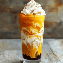 - 2 cups strong brewed coffee, cooled - 1 cup cold milk (dairy or plant-based) - 1/2 cup pumpkin puree - 2 tablespoons maple syrup (adjust to taste) - 1 teaspoon vanilla extract - 1 teaspoon pumpkin pie spice - Whipped cream for topping - Ground cinnamon for garnish The base of your drink starts with strong brewed coffee. I like to cool it before mixing. Next, you need milk. You can use dairy or any plant-based milk you prefer. This gives the drink a creamy texture. Now, let’s talk about the pumpkin cream. You will need pumpkin puree, which gives a rich flavor. Maple syrup adds sweetness, and vanilla extract gives a nice aroma. Pumpkin pie spice brings warmth and depth to the cream. Mix these well until smooth. Finally, for toppings, whipped cream makes it special. A sprinkle of ground cinnamon adds a lovely touch. You can also adjust the amount of whipped cream based on your taste. Get ready to enjoy a drink that feels like a cozy hug! To make the pumpkin cream, start with a medium bowl. Add 1/2 cup of pumpkin puree. Next, pour in 2 tablespoons of maple syrup. You can change the amount based on your taste. Add 1 teaspoon of vanilla extract and 1 teaspoon of pumpkin pie spice. Mix everything well with a whisk or spoon. This step creates a smooth and tasty pumpkin cream base. Now, let’s mix the coffee and milk. Take 2 cups of strong brewed coffee and let it cool. You can use any coffee you like. In a large glass or pitcher, pour in the cooled coffee. Then, add 1 cup of cold milk. You can use dairy or a plant-based milk. Stir the mixture well until it is combined. It’s time to bring it all together! Take the coffee and milk mixture and add 2-3 tablespoons of the pumpkin cream to it. Stir until the mixture is smooth and well combined. Taste it to see if you want more maple syrup for extra sweetness. Fill a glass with ice. Pour the pumpkin cream cold brew over the ice. Don’t be shy; make it full! Top it off with a generous dollop of whipped cream. Finally, sprinkle ground cinnamon on top for a lovely finish. Serve it right away and stir the whipped cream in for a creamy drink. Enjoy your homemade delight! You might want your drink sweeter. You can change the sweetness by adding more maple syrup. Start with the two tablespoons in the recipe. Taste it. If you want it sweeter, add one teaspoon at a time until it’s just right. You can also try honey or brown sugar for a different taste. Whipped cream makes this drink special. To make it perfect, start with cold heavy cream. Use a bowl that is also cold. Whip the cream with a hand mixer or whisk until it forms soft peaks. It should be fluffy but still hold its shape. You can add a bit of sugar or vanilla to make it taste better. You can add fun flavors to your pumpkin cream cold brew. Try a dash of nutmeg or ginger for extra spice. If you love chocolate, add cocoa powder to the pumpkin mix. For a nutty taste, use almond milk instead of regular milk. Each change can give you a new twist on this drink. Enjoy experimenting! {{image_2}} You can make this drink dairy-free and still keep it creamy. Swap out the regular milk for a plant-based option. Almond milk, oat milk, or coconut milk work well. Each type adds a unique taste. Try different ones to find your favorite. Just make sure to pick an unsweetened version if you want to control the sweetness. This recipe shines as a cold brew, but you can also enjoy it hot. To make a hot version, brew your coffee hot instead of cold. Then, mix in the pumpkin cream base while the coffee is still warm. The warm pumpkin cream will melt right in, giving you a cozy treat. Feeling adventurous? Spice things up by adding more flavor! You can include a pinch of nutmeg or ginger for a warm kick. A dash of cocoa powder gives it a chocolate twist. Just add a small amount to the pumpkin cream base and taste as you go. Adjust until you find the perfect mix for your taste buds. If you have leftover pumpkin cream, store it in an airtight container. It lasts up to five days in the fridge. Make sure to mix it well before using it again. The flavors meld nicely after a day or two. This makes the cream even tastier! Brewed coffee is best fresh, but you can store it too. Keep your coffee in a sealed container. This helps it stay fresh for up to three days in the fridge. If you want to enjoy your cold brew later, pour it over ice. This keeps it cold and refreshing. You can prepare the pumpkin cream in advance. Make a big batch and store it in the fridge. This way, you can whip up a delicious drink anytime. Just grab some cold brew, add the pumpkin cream, and enjoy. It’s perfect for busy mornings or cozy evenings! Yes, you can use any milk you like. I often use almond or oat milk. They give a nice flavor. If you prefer dairy, whole or skim milk works well too. Just choose what you enjoy most. This way, you can customize the drink to fit your taste. Homemade pumpkin cream lasts about three days in the fridge. Make sure to store it in an airtight container. I suggest using it within two days for the best flavor. If you see any change in color or smell, it's time to toss it out. You can add many flavors to your pumpkin cream cold brew. Try a dash of nutmeg for warmth. A sprinkle of cocoa powder brings in chocolate goodness. You can also mix in caramel syrup for a sweet twist. Experiment with flavors to make it your own! This blog post covered how to make a delicious pumpkin cream cold brew. We explored the ingredients, step-by-step instructions, and helpful tips. You learned how to prepare the pumpkin cream and mix it with coffee. We also shared variations, storage tips, and answered common questions. Enjoy experimenting with flavors and adjusting sweetness. You can create your perfect drink with ease. Pumpkin cream cold brew is simple and fun to make!