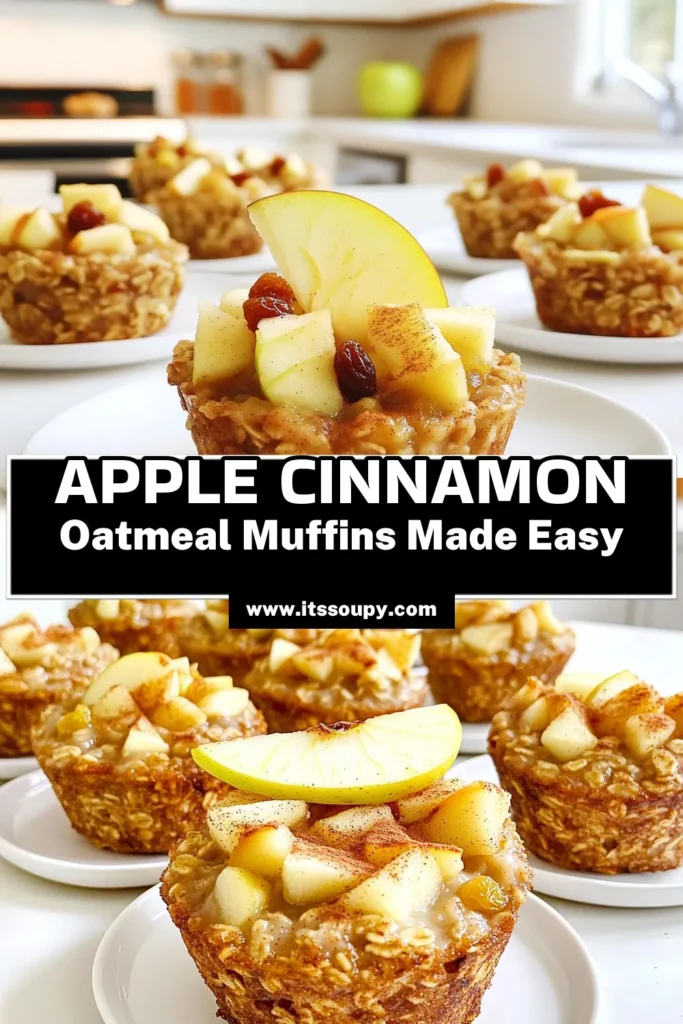 Delight in the flavors of fall with these scrumptious Apple Cinnamon Oatmeal Cups! Perfect for a quick breakfast or a tasty snack, these cups are packed with rolled oats, fresh apples, and a hint of cinnamon. Easy to make and full of wholesome ingredients, they’re sure to satisfy your cravings. Click through for the full recipe and enjoy the warm goodness. #AppleCinnamon #HealthySnacks #OatmealCup #FallRecipes