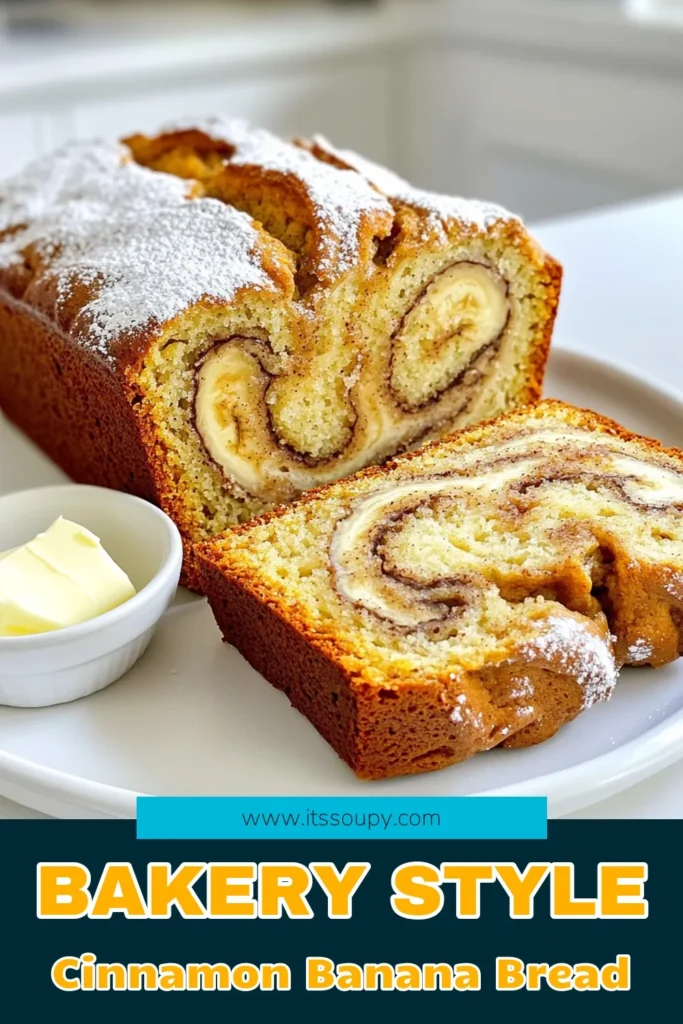 Indulge in the delightful flavor of this bakery-style Cinnamon Swirl Banana Bread! With ripe bananas, warm cinnamon, and a touch of brown sugar, this recipe is perfect for breakfast or a sweet treat. Follow our easy steps to create a moist and fluffy bread that will impress your family and friends. Don’t miss out on this deliciousness—click through for the full recipe and tips for the perfect bake! #BananaBread #CinnamonSwirl #BakeryStyle #BakingRecipes