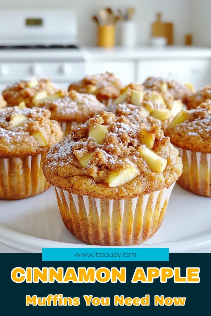Indulge in these Bakery-Style Cinnamon Streusel Apple Muffins that are perfect for any occasion! With a delicious blend of juicy apples and a crumbly streusel topping, these muffins are sure to be a hit. Easy to make and ready in just 40 minutes, they are ideal for breakfast or a sweet snack. Click through for the full recipe and enjoy baking these mouthwatering treats! #AppleMuffins #BakingRecipes #CinnamonMuffins #BreakfastTreats
