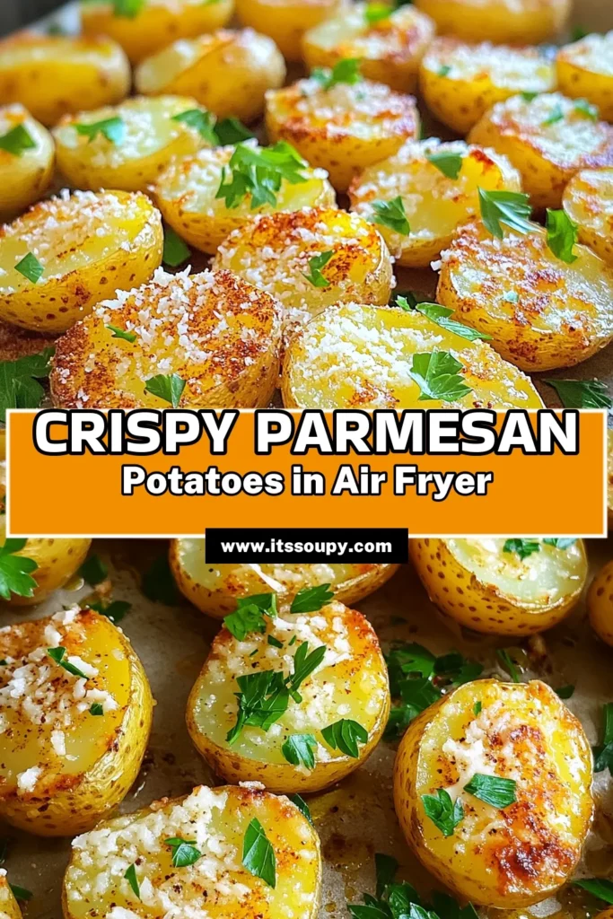 Discover the ultimate recipe for Air Fryer Crispy Parmesan Potatoes! These deliciously golden brown potatoes are easy to make and packed with flavor, thanks to a perfect blend of Parmesan cheese, garlic, and spices. In just 30 minutes, you can enjoy a crunchy and cheesy side dish that complements any meal. Click through to explore the full recipe and elevate your dinner tonight! Don’t miss out on this tasty treat!