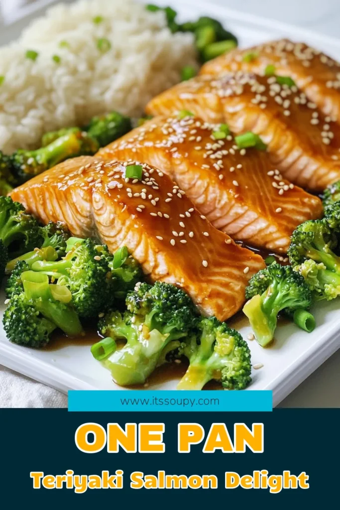 Whip up a delicious and healthy dinner with this easy Sheet Pan Teriyaki Salmon with Broccoli recipe! In just 30 minutes, you can enjoy flaky salmon fillets paired with perfectly roasted broccoli, all drizzled in a savory teriyaki sauce. Perfect for busy weeknights! Click through for the full recipe and elevate your mealtime. Don't miss out on this flavor-packed dish! #TeriyakiSalmon #HealthyRecipes #SheetPanDinner #QuickMeals
