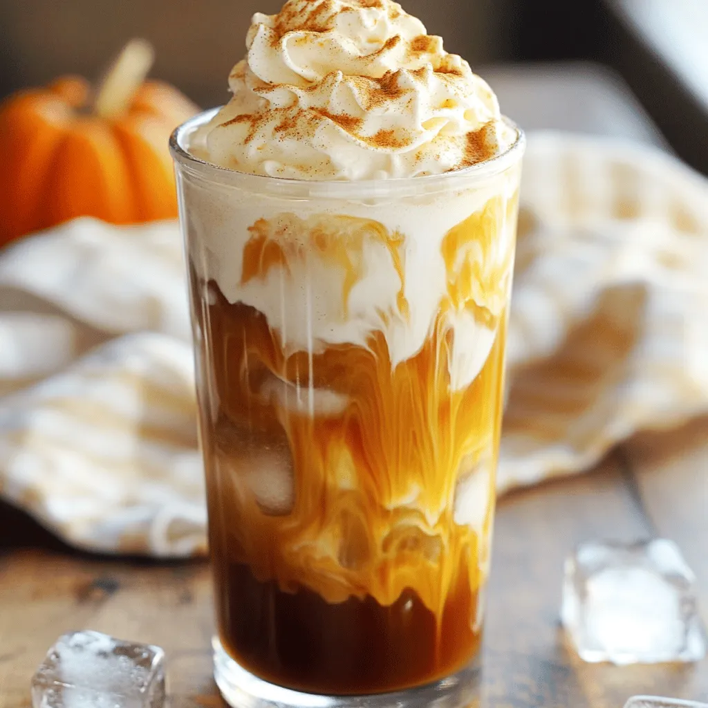 To make your Copycat Pumpkin Cream Cold Brew, you need these simple ingredients: - 2 cups cold brew coffee - 1 cup heavy cream - 1/4 cup pumpkin puree - 2 tablespoons maple syrup - 1 teaspoon vanilla extract - 1 teaspoon pumpkin pie spice (plus extra for garnish) - Ice cubes - Whipped cream (optional for topping) Each ingredient plays a key role in your drink. Cold brew coffee gives a smooth base. Heavy cream adds richness and a creamy texture. Pumpkin puree brings that lovely fall flavor. Maple syrup sweetens it up, while vanilla extract adds warmth. Pumpkin pie spice gives it that extra kick. Ice cubes cool your drink, and whipped cream is a fun finish! Gathering these ingredients makes the process easy. You can find them at any grocery store. Choosing fresh pumpkin puree will enhance the taste. Remember, the key to a great drink is using quality ingredients. Enjoy the process of making this delightful treat! First, grab a mixing bowl. Add the heavy cream, pumpkin puree, maple syrup, vanilla extract, and pumpkin pie spice. Whisk the mix until it is smooth. You want all the flavors to blend well. Next, use a hand mixer or whisk to whip the cream mixture. Stop when it forms soft peaks. Be careful not to whip it too much. You want it to be fluffy, not stiff. Now, take a large glass. Fill it halfway with ice cubes. Pour in the cold brew coffee until it reaches three-quarters full. This drink is cold, so the ice is key. Next, gently layer your whipped pumpkin cream on top of the cold brew. Try to let it float, as this looks nice. For a lovely finish, sprinkle a dash of pumpkin pie spice on top. If you like, add a dollop of whipped cream for extra creaminess. Serve your drink with a long spoon or straw. Remember to stir gently before you drink. This mixes in all the great flavors. Enjoy your homemade copycat pumpkin cream cold brew! To get the best pumpkin cream, focus on your mixing. Start with cold heavy cream. Cold cream whips better and faster. Add pumpkin puree, maple syrup, vanilla extract, and pumpkin pie spice to your bowl. Whisk until smooth. Use a hand mixer or whisk to whip it until soft peaks form. Be careful not to whip too much; you want it fluffy but not stiff. If it’s too stiff, it won’t layer well on your cold brew. If you want to change the sweetness, try these options. You can use honey or agave syrup instead of maple syrup. Both add their own flavor but still keep it sweet. If you're looking for a lower-calorie option, consider stevia or monk fruit. They work well but have a different taste. Start with a small amount and adjust to your liking. For the best cold brew, choose a coffee that you love. A medium roast works great for balance. It gives you rich flavor without being too strong. If you like bold flavors, try dark roast. Coarsely grind your beans for a smooth brew. Steep them in cold water for 12 to 24 hours. This process helps to extract the best flavors without bitterness. Enjoy experimenting with different coffee types to find your favorite! {{image_2}} To make a dairy-free version, swap the heavy cream for coconut cream. Use full-fat coconut milk for a richer taste. Almond milk also works well, but it may not whip as thick. Add a bit of powdered sugar to sweeten the coconut cream. This gives you a creamy texture while keeping it dairy-free. For a fun twist, mix pumpkin cream with espresso instead of cold brew. Brew your espresso and pour it over ice. Then, layer the whipped pumpkin cream on top. This adds a rich coffee flavor with a burst of pumpkin spice. It’s perfect for those who love a stronger coffee taste. If you want to enhance your drink, consider flavored syrups. Caramel or vanilla syrup pairs nicely with pumpkin. Add a tablespoon or two to your cold brew before adding the pumpkin cream. This adds extra sweetness and depth to your drink. You can even experiment with hazelnut or chocolate syrup for unique flavors. After you make your pumpkin cream, it’s best to store it properly. Place any leftover cream in a clean jar or container. Seal it tightly to keep it fresh. You can store it in the fridge for up to three days. If you want to enjoy it later, give it a good stir before using it again. Always store cold brew coffee in the fridge. It stays fresh for about a week. Use a sealed container to keep it from tasting stale. For best taste, avoid leaving it at room temperature. If you have more than you need, consider freezing it in ice cube trays. This way, you can add cold brew ice cubes to your drink later. For pumpkin cream, glass jars work great. They don’t hold odors and keep flavors fresh. If you prefer plastic, choose BPA-free containers. Make sure they have tight lids. For cold brew, use a large pitcher or a bottle designed for drinks. Clear containers let you see how much you have left. Yes, you can use regular coffee instead of cold brew. However, cold brew has a smoother taste. Regular coffee may taste stronger and more acidic. If you choose regular coffee, let it cool before using. This will help it mix well with the pumpkin cream. Homemade pumpkin cream stays fresh for about three days in the fridge. Store it in an airtight container. Always give it a quick whisk before using. This helps bring back its fluffy texture. If it separates, don’t worry! Just mix it gently. If you don’t have pumpkin puree, you can use butternut squash puree. It has a similar taste and texture. You can also use sweet potato puree or even apple sauce. Each option will change the flavor a bit, but they all work well in the cream. In this post, we explored how to make a delicious pumpkin cold brew drink. We covered essential ingredients like cold brew coffee and pumpkin puree. I shared step-by-step instructions to prepare and serve your drink. You learned tips for perfecting the cream and variations to try. Remember, homemade pumpkin cream is great for many drinks. Enjoy making your own unique version! Your creativity and taste will shine through each cup.