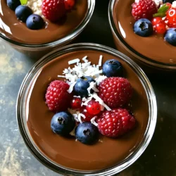 To make Chocolate Cottage Cheese Pudding, gather these simple items: - 1 cup cottage cheese - 1/2 cup unsweetened cocoa powder - 1/4 cup honey or maple syrup - 1/4 cup almond milk (or any preferred milk) - 1 teaspoon vanilla extract - A pinch of salt You can swap some ingredients if you need to. Use Greek yogurt instead of cottage cheese for a thicker texture. You can also try coconut milk in place of almond milk for a richer flavor. If you prefer less sugar, use stevia or another sweetener. Maple syrup works well if you want a different taste. Toppings can make your pudding even better. Try adding fresh berries for a burst of color and flavor. Chopped nuts add a nice crunch. You might also sprinkle some coconut flakes for extra texture. Whipped cream or yogurt on top can make it feel fancy. To start, gather your ingredients. You will need: - 1 cup cottage cheese - 1/2 cup unsweetened cocoa powder - 1/4 cup honey or maple syrup - 1/4 cup almond milk (or any preferred milk) - 1 teaspoon vanilla extract - A pinch of salt First, add the cottage cheese, cocoa powder, honey or maple syrup, almond milk, vanilla, and salt to your blender. This mix will create a rich, creamy base. Now, blend your mixture on high speed. Keep blending until it is completely smooth. If needed, stop and scrape down the sides. This ensures all the ingredients blend well. Taste your pudding. If you want it sweeter, add more honey or maple syrup. Blend again briefly to mix. Once smooth, pour the pudding into bowls or cups. Cover them with plastic wrap. Place them in the fridge for at least 30 minutes. Chilling helps the flavors mix better. Before serving, stir the pudding lightly to make it creamy again. You can serve it with whipped cream or yogurt. Add fresh berries or coconut flakes for a fun touch. Enjoy this easy treat! To make your Chocolate Cottage Cheese Pudding even richer, try adding a pinch of espresso powder. This small addition can boost the chocolate taste. You can also mix in a bit of cinnamon for warmth. For a fun twist, add a splash of orange juice or zest. This brings a bright, fresh note to the dish. Getting the right texture is key. Use a high-speed blender for the best results. It helps blend the cottage cheese smoothly. If it seems too thick, add more almond milk slowly until it reaches your desired creaminess. Make sure to scrape down the sides of the blender to mix everything well. After blending, chill the pudding for at least 30 minutes. This helps the flavors blend and improves the texture. Taste is personal, so adjust the sweetness to your liking. Start with the suggested amount of honey or maple syrup. After blending, taste the pudding. If it needs more sweetness, add a little more syrup. Blend again for a few seconds to mix. You can also use a different sweetener, like agave, if you prefer. Just remember to add it slowly, as you can always add more but can't take it out! {{image_2}} You can make this pudding dairy-free. Swap cottage cheese for silken tofu. Use almond milk or coconut milk for a creamy base. Blend as usual, and enjoy the smooth texture. Want to switch up the taste? Add a few drops of mint extract for a fresh twist. For a citrus kick, mix in some orange zest. Both flavors blend well with chocolate. Experiment and find your favorite! To boost nutrition, try adding a scoop of protein powder. This gives extra protein and keeps you full. You can also mix in chia seeds. They add fiber and help thicken the pudding. Just remember to blend well! To keep your chocolate cottage cheese pudding fresh, store it in the fridge. Use an airtight container. It stays good for up to four days. If you cover it well, it won’t absorb other smells. You can freeze the pudding for up to three months. Place it in a freezer-safe container. Leave space at the top for expansion. When ready to eat, thaw it overnight in the fridge. Stir well before serving to regain creaminess. For the best taste, eat the pudding within a few days. If you have some left, keep it sealed tightly. If it seems dry, mix in a little almond milk to restore texture. Enjoy it with toppings like berries or nuts for added flavor! Yes, you can use Greek yogurt. It will change the taste and texture. Greek yogurt is thicker and has a tangy flavor. This might make your pudding creamier. If you use it, adjust the sweetener. Taste the mix to find the right balance. The pudding lasts about three to five days. Store it in a sealed container. This keeps it fresh and tasty. Before serving, give it a stir. Sometimes it can get a bit thick in the fridge. Yes, you can make it vegan! Use plant-based cottage cheese or silken tofu. Swap the honey for maple syrup or agave nectar. Use almond milk or any plant-based milk. This way, everyone can enjoy a tasty treat! This blog post covered how to make a great pudding. We started with the ingredients, including substitutions and toppings. Then, I shared step-by-step instructions to prepare and serve it right. I gave you tips for adding flavor, achieving a smooth texture, and adjusting sweetness. We also explored variations, including dairy-free options and healthy add-ins. Finally, I discussed how to store leftovers properly. Experiment with the ideas shared, and enjoy your delicious pudding!