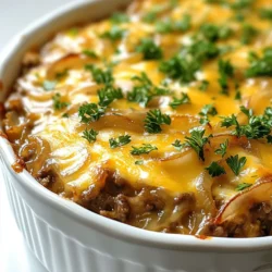 French Onion Beef and Rice Casserole Flavor Boost