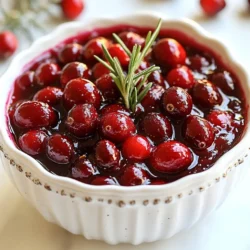 - 1 cup fresh or frozen cranberries - 1/2 cup brown sugar - 1/2 cup apple cider vinegar - 1 tablespoon liquid smoke - 1 teaspoon smoked paprika - 1 tablespoon Dijon mustard - 1/2 teaspoon cinnamon - 1/4 teaspoon ground cloves - Salt and black pepper to taste - 1 tablespoon olive oil I love this smoky bourbon cranberry glaze because it has so much flavor. You only need a few simple ingredients, but they work together beautifully. First, the cranberries give a tart taste. Brown sugar adds sweetness, balancing the tartness. The apple cider vinegar brings a nice tang, making the glaze vibrant. Liquid smoke is the secret to that smoky flavor. It adds depth without needing a grill. Smoked paprika gives a warm, rich note, while Dijon mustard adds a subtle kick. Cinnamon and ground cloves introduce warmth and spice, rounding out the flavor profile. When you mix these ingredients, you create a glaze that is bold and complex. This glaze works great on roasted meats like turkey or chicken. You can also use it as a dip with bread and cheese. Add a sprinkle of salt and black pepper at the end to enhance the flavors. This glaze not only shines in taste but also in color. It offers a beautiful deep red hue, making any dish look gourmet. Each bite brings a perfect blend of sweetness, tartness, and smokiness. Enjoy creating this sauce; it will elevate your meals! {{ingredient_image_1}} - Step 1: Combine cranberries, brown sugar, and apple cider vinegar in a saucepan. Use a medium saucepan for even cooking. The mix of sour and sweet flavors will set the stage for your glaze. - Step 2: Heat the mixture over medium heat. Stir occasionally until the cranberries burst, which takes about 5–7 minutes. You will hear them pop. This is where the magic starts! - Step 3: Add liquid smoke, smoked paprika, Dijon mustard, cinnamon, and ground cloves. These ingredients add depth and warmth. Stir well to blend everything together. - Step 4: Let it simmer until the glaze thickens, about 10 minutes. Keep stirring occasionally. You’ll know it’s ready when it coats the back of a spoon. - Step 5: Remove from heat and season with salt and black pepper to taste. This step is key! Adjust the seasoning to make your glaze shine. - Step 6: Allow the glaze to cool slightly before transferring it to storage. This makes it easier to pour into a jar or bowl. Use it later or serve it fresh! - Experiment with sweetness levels: You can change the amount of brown sugar. If you like it sweeter, add more sugar. If you want it less sweet, cut back. Taste as you go. - Adjust smoky flavor to taste: The liquid smoke adds a bold taste. Start with one tablespoon. If you want more smoke, add a little more at a time. This way, you can find your perfect level. - Use fresh herbs for garnishing: Fresh herbs add color and flavor. Try garnishing with rosemary or thyme. Just sprinkle a few leaves on top before serving. - Best dishes to pair with the glaze: This glaze works well with roasted meats. Try it on turkey, chicken, or pork. It also makes a great dip for bread and cheese. - Ideas for serving presentation: Serve the glaze in a small bowl next to your main dish. Drizzle it over the meat for a colorful look. Add a sprig of fresh herb on top for a nice touch. Pro Tips Adjust the Sweetness: If you prefer a less sweet glaze, reduce the amount of brown sugar or add more vinegar to balance the flavor. Experiment with Spices: Feel free to customize the spices according to your taste. Adding a pinch of nutmeg or ginger can enhance the glaze's complexity. Storage Tips: Store the glaze in an airtight container in the refrigerator for up to two weeks. Reheat gently before using. Perfect Pairings: This glaze pairs beautifully with turkey, pork, or even grilled vegetables for a smoky, flavorful kick. {{image_2}} You can make this glaze even better by swapping some ingredients. Try using maple syrup instead of brown sugar. It will add a nice, rich flavor. If you want a different taste, balsamic vinegar works well too. It brings a sweet and tangy twist to the glaze. To enhance the glaze, think about adding fresh herbs. Thyme or rosemary can bring a fresh taste. Just toss them in while cooking for a boost of flavor. You can also add spices to deepen the taste. A pinch of cayenne pepper or nutmeg can give it a unique kick. Experimenting with these changes lets you create a glaze that is truly yours. To keep your Smoky Bourbon Cranberry Glaze fresh, store it in the fridge. Use a clean jar with a tight lid. This keeps air out and prevents spoilage. The glaze can last a week in the fridge. If you want to save it longer, freezing is a great option. Pour the cooled glaze into ice cube trays or freezer bags. This way, you can thaw just what you need. The expected shelf life of your glaze is about one week in the fridge. When you freeze it, you can enjoy it for up to six months. Look for signs of spoilage. If you see mold or the glaze smells off, it’s time to toss it. If the color changes or the texture becomes slimy, those are bad signs too. Always trust your senses when checking for freshness. Can I use frozen cranberries? Yes, you can use frozen cranberries. They work just as well as fresh ones. They might take a bit longer to cook. Just be sure to thaw them before starting. How do I use this glaze in recipes? You can use this glaze in many ways. Drizzle it over roasted meats like turkey or pork. It also works great as a dip for bread and cheese. You can even mix it into salads for a bold flavor boost. Is it possible to adjust the level of smokiness? Absolutely! You can adjust the smokiness by adding more or less liquid smoke. Start with a little, then taste and add more if you want a stronger flavor. Can I use this glaze as a marinade? Yes, this glaze makes an excellent marinade. Just coat your meat and let it soak for a few hours. The flavors will penetrate deeply, giving you a tasty dish. This blog post shared a simple recipe for a tasty cranberry glaze. We went over the key ingredients, step-by-step instructions, and tips for perfecting the flavor. You learned how to store your glaze, plus ideas for variations. Try making this glaze to enhance your dishes. It's easy to customize and fun to use. Enjoy the burst of flavor it brings to your meals!