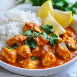 For Gordon Ramsay's Chicken Tikka Masala, you will need: - 500g chicken breast, cut into bite-sized pieces - 1/2 cup plain yogurt - 1 tablespoon garlic paste - 1 tablespoon ginger paste - 1 tablespoon garam masala - 1 teaspoon turmeric powder - 1 teaspoon chili powder - 1 tablespoon vegetable oil - 1 onion, finely chopped - 1 can (400g) crushed tomatoes - 1/2 cup coconut cream - Salt to taste - Fresh cilantro, for garnish - Lemon wedges, for serving - 500g of chicken breast is about 1.1 pounds. - 1/2 cup yogurt is roughly 120ml. - 1 tablespoon equals 15ml. - 1 teaspoon is about 5ml. You can easily convert these amounts to suit your needs, like cooking for more people. For the best taste, choose fresh and high-quality ingredients. Use: - Organic chicken breast for better flavor and texture. - Full-fat plain yogurt; it helps tenderize the chicken. - Fresh garlic and ginger pastes for a vibrant taste. - Authentic garam masala; it brings depth to the dish. - Premium coconut cream for a rich, creamy sauce. Using quality ingredients makes a big difference in your Chicken Tikka Masala. It’s worth the extra effort! {{ingredient_image_1}} First, take a bowl. Add 1/2 cup plain yogurt. Then, mix in 1 tablespoon garlic paste and 1 tablespoon ginger paste. Next, add 1 tablespoon garam masala, 1 teaspoon turmeric powder, and 1 teaspoon chili powder. Stir this mix until it is smooth. Now, take 500g of chicken breast cut into bite-sized pieces. Toss the chicken into the marinade. Make sure each piece is well coated. Cover the bowl and place it in the fridge. Let it sit for at least 1 hour. For the best taste, marinate overnight. Heat 1 tablespoon of vegetable oil in a large skillet over medium heat. Once the oil is hot, add 1 finely chopped onion. Sauté the onion until it turns golden brown, about 5-7 minutes. Now, take the marinated chicken from the fridge. Add it to the skillet and cook it until it is browned on all sides. This should take about 6-8 minutes. Pour in 1 can of crushed tomatoes into the skillet. Stir everything and bring it to a simmer. Cook for about 15 minutes. This step helps all the flavors mix well. Next, lower the heat. Add in 1/2 cup of coconut cream. Let it simmer for another 10 minutes. This will thicken the sauce. Finally, season with salt to taste. Before serving, garnish with fresh cilantro. Enjoy your meal! To make the best chicken tikka masala, marinate your chicken well. Use yogurt, garlic paste, and ginger paste. This adds great flavor and makes the chicken tender. Let it sit for at least one hour. For deeper taste, leave it overnight. Use medium heat for cooking. This helps to brown the chicken nicely without burning. Stir often to ensure even cooking. When you add crushed tomatoes, let it simmer for a while. This lets all the flavors mix well and taste better. One mistake is skipping the marination step. This can lead to dry chicken. Another is using low-quality spices. Always choose fresh spices for the best flavor. Be careful not to rush the cooking. If you cook on high heat, you may burn the onions. Lastly, don’t skip the coconut cream. It gives a rich texture and balances the spices well. To boost flavors, add a pinch of sugar to the sauce. This balances the acidity from the tomatoes. You can also add lime juice for a nice zing. Fresh cilantro is great for garnish. It adds a pop of color and freshness. For a smoky flavor, try grilling the chicken before adding it to the sauce. This gives a unique twist to your dish. Pro Tips Marinate for Maximum Flavor: Allow the chicken to marinate overnight to ensure it absorbs all the aromatic spices and yogurt, resulting in tender and flavorful meat. Adjust the Heat: If you prefer a milder dish, reduce the chili powder or use a milder variety of garam masala to suit your taste. Coconut Cream Alternatives: For a lighter version, you can substitute coconut cream with coconut milk, but for a richer flavor, stick with cream. Serve with Fresh Sides: Pair the dish with steamed basmati rice or warm naan to soak up the delicious sauce, and add a squeeze of lemon for brightness. {{image_2}} You can enjoy chicken tikka masala in a veggie form. Use tofu or paneer instead of chicken. Both options soak up flavors very well. For a heartier dish, add chickpeas or lentils. These provide protein and a nice texture. This way, you can still enjoy a rich and creamy sauce. Not everyone likes it hot, but you can adjust the heat. If you prefer mild, cut back on chili powder. For more heat, add fresh green chilies or extra chili powder. You can also try cayenne pepper for a different kick. Just remember, taste as you go. This way, you can find the perfect balance. You don't have to cook chicken tikka masala in a skillet. You can grill the marinated chicken for a smoky flavor. Just preheat the grill and skewer the chicken pieces. Cook them until they're nicely charred and juicy. Then, add them to the sauce like usual. This method adds a fun twist to the classic dish. To store your chicken tikka masala, let it cool first. Place it in an airtight container. It will stay fresh in the fridge for up to three days. If you want to enjoy it later, consider freezing it. For freezing, use a freezer-safe container. Be sure to leave some space at the top. The sauce may expand when frozen. It can last up to three months in the freezer. Label the container with the date. This helps you keep track of freshness. When you’re ready to eat, thaw the chicken tikka masala overnight in the fridge. You can reheat it on the stove over medium heat. Stir it occasionally to ensure even heating. If it seems too thick, add a splash of water or coconut cream. You can also use a microwave for a quick option. Just cover the dish and heat in short bursts. Stir and check until it’s hot. Enjoy your meal! Chicken Tikka Masala is a popular Indian dish. It features marinated and grilled chicken pieces in a rich, creamy sauce. This sauce often blends tomatoes, spices, and yogurt. The dish is known for its warm flavors and vibrant color. It is a favorite for many who enjoy Indian food. Yes, you can make Chicken Tikka Masala ahead of time. The flavors actually improve after sitting. Marinate the chicken the night before for best taste. Once cooked, store it in an airtight container in the fridge. You can reheat it when you're ready to serve. You can serve Chicken Tikka Masala with several sides, such as: - Steamed basmati rice - Warm naan bread - Roti or chapati - Side salad with cucumber and mint These sides complement the dish well and enhance the meal. Gordon Ramsay's Chicken Tikka Masala stands out for a few reasons. His recipe uses yogurt for marinating, which makes the chicken tender. He adds coconut cream for richness, balancing the spices. Ramsay’s cooking method ensures the chicken is flavorful and juicy. The use of fresh cilantro as a garnish gives it a fresh touch, making it visually appealing. This blog post covered how to make Chicken Tikka Masala. We talked about essential ingredients, cooking steps, and tips for great results. I shared variations for different diets and stored info to keep your dish fresh. Remember, cooking is fun! Avoid common mistakes, and don’t be afraid to experiment. Each bite should burst with flavor. Enjoy making this dish and sharing it with others. You’ll impress family and friends every time.