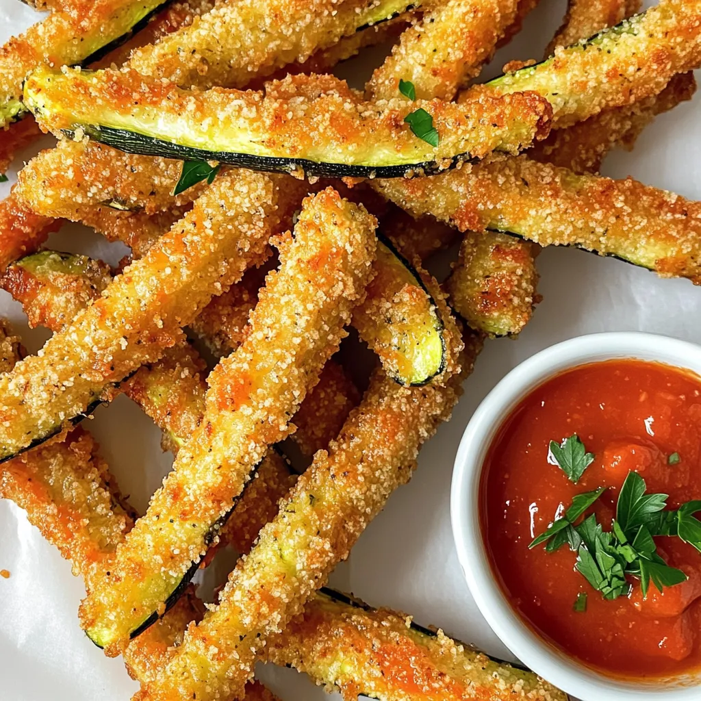 Air Fryer Parmesan Zucchini Fries Crispy and Tasty Treat