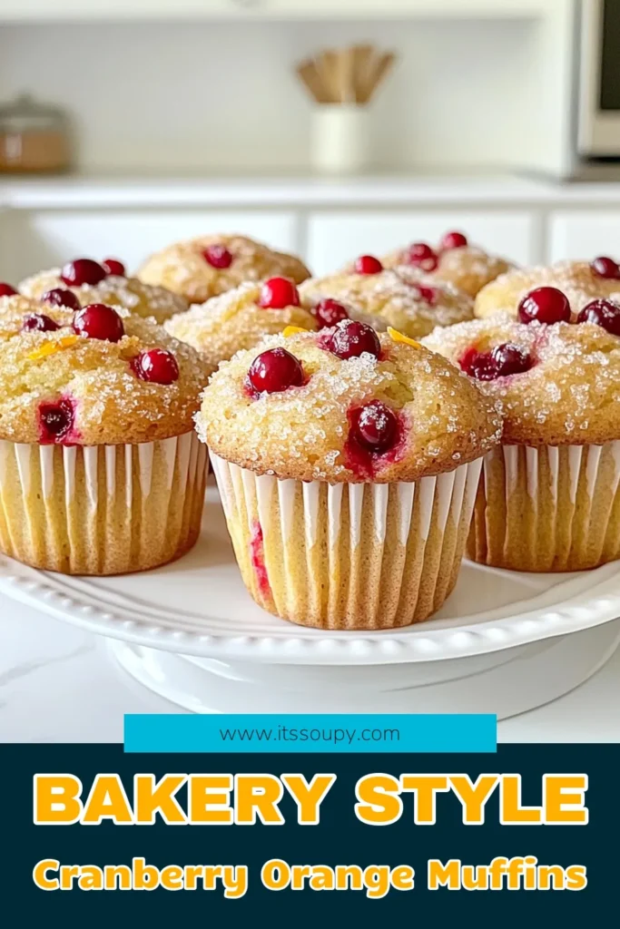 Indulge in the flavors of fall with these Bakery Style Cranberry Orange Muffins! Perfectly moist and bursting with tart cranberries and zesty orange, these muffins are a delicious treat for any time of day. Follow our easy steps to bake a dozen mouthwatering muffins that everyone will love. Ready to elevate your baking game? Click through for the full recipe and impress your friends and family! #CranberryMuffins #BakingRecipes #MuffinLove #OrangeMuffins