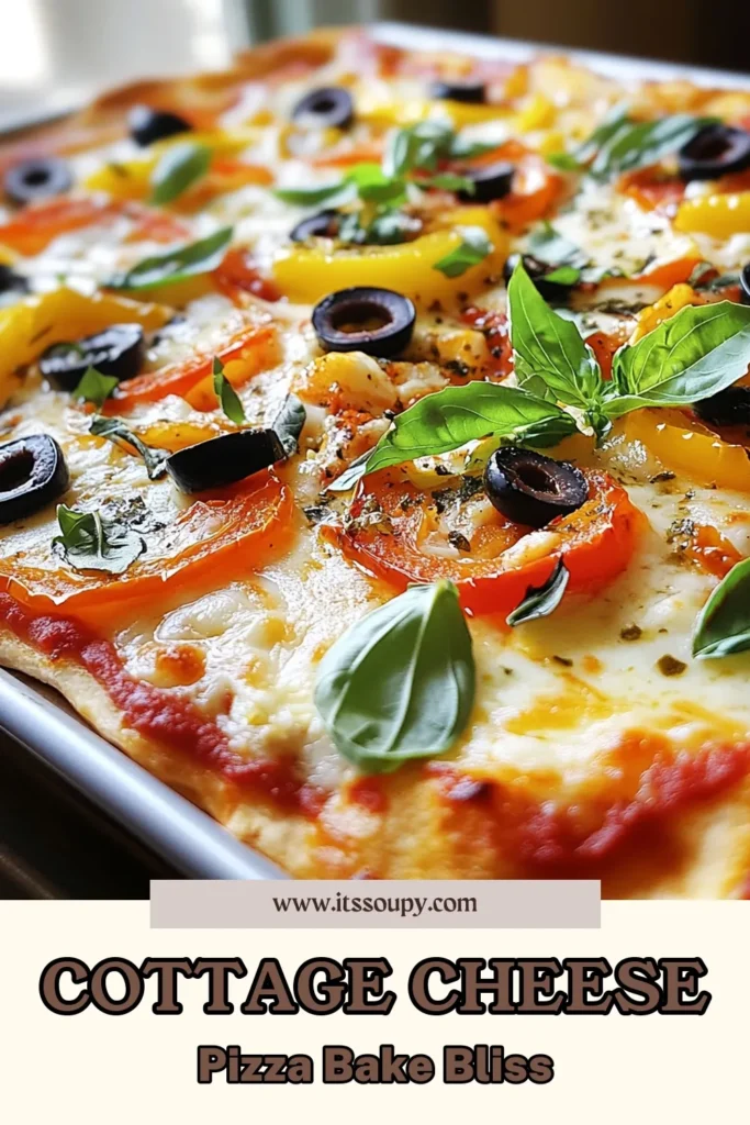 Try this delicious cottage cheese pizza bake, a healthy pizza recipe that’s perfect for any meal! This easy pizza dish features a creamy cottage cheese blend topped with colorful vegetables, making it a fantastic vegetable pizza bake. With its low-carb pizza recipe twist, it's guilt-free and loaded with flavor. Enjoy a slice of health today! Save and try this recipe for a nourishing meal! #CottageCheesePizza #HealthyPizzaRecipe #EasyPizzaDish #LowCarbPizza