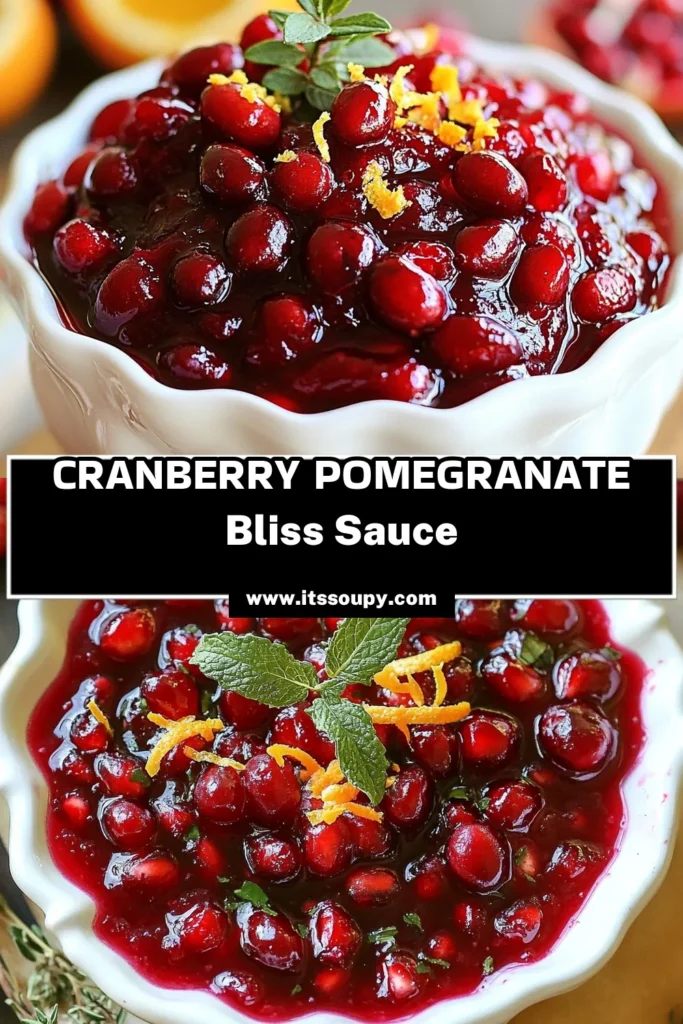 Elevate your holiday meals with this delightful Cranberry Pomegranate Holiday Sauce! This easy holiday sauce recipe combines fresh cranberries and homemade pomegranate sauce for a festive cranberry sauce that will impress your guests. Perfect as a Thanksgiving cranberry recipe, this sauce is a must-try. Save this recipe for a sweet and tangy addition to your festivities! #CranberryPomegranateSauce #HolidaySauceRecipe #FestiveCranberrySauce #ThanksgivingCranberryRecipe