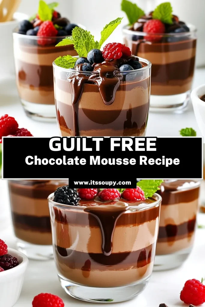 Indulge guilt-free with this delicious Protein Cottage Cheese Chocolate Mousse! This easy recipe combines protein-packed cottage cheese with rich cocoa and dark chocolate for a creamy dessert that's sure to please. Perfect for any occasion, it takes just 15 minutes to prepare and is a delightful treat topped with fresh berries and mint. Click to explore the full recipe and get ready to satisfy your sweet tooth! #ProteinMousse #HealthyDessert #CottageCheeseRecipes #ChocolateLovers