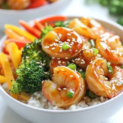 Honey Garlic Shrimp Bowls Flavorful and Easy Meal