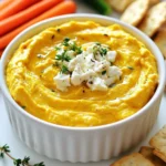 - 1 cup canned pumpkin puree - 8 oz feta cheese, crumbled - 1/4 cup Greek yogurt For this dip, I use canned pumpkin puree. It adds a rich, creamy texture. Feta cheese gives it a nice salty flavor. Greek yogurt makes the dip smooth and light. - 2 tablespoons olive oil - 1 tablespoon honey - 1 teaspoon garlic powder Olive oil adds a fruity taste and is great for blending. Honey brings a hint of sweetness that balances the saltiness of feta. Garlic powder boosts the flavor without being overpowering. - 1/2 teaspoon ground cumin - 1/2 teaspoon smoked paprika - Fresh herbs (such as thyme or parsley) for garnish Ground cumin adds warmth and earthiness. Smoked paprika gives it a slight smokiness that I love. Fresh herbs on top add color and freshness. They also make the dip look beautiful. {{ingredient_image_1}} 1. Combine ingredients in a food processor: Start by placing the canned pumpkin puree, crumbled feta cheese, and Greek yogurt into your food processor. These ingredients will form the base of your dip. 2. Add olive oil and seasonings: Next, pour in the olive oil. Then, add honey, garlic powder, ground cumin, and smoked paprika. These add depth and flavor to the dip. 1. Blend until smooth: Secure the lid and blend the mixture until it becomes smooth and creamy. You may need to stop and scrape down the sides. This ensures all ingredients mix well. 2. Taste and adjust seasoning: After blending, taste the dip. If it needs more flavor, add salt and pepper to your liking. Blend again briefly to mix any added seasonings. 1. Transfer to a serving bowl: Once your dip is creamy, carefully transfer it to a serving bowl. 2. Garnish with herbs: Finish by sprinkling fresh herbs like thyme or parsley on top. This adds a pop of color and extra flavor. Serve your Pumpkin Whipped Feta Dip with vegetable sticks and crackers. Enjoy this tasty treat! To get your dip nice and creamy, start with room temperature ingredients. This helps them blend better. Cold ingredients can make it harder to achieve that smooth texture. After adding everything to the food processor, don’t forget to scrape down the sides. This ensures all the bits blend evenly. You want every bite to be rich and creamy. You can make this dip even more exciting by adding spices. Try a pinch of nutmeg or cinnamon for warmth. If you want a little heat, sprinkle in some chili flakes. It adds a fun kick that balances the sweet pumpkin taste. Don’t be afraid to experiment. Everyone’s taste is a bit different, so find what you love! Presentation matters when serving your dip. Choose stylish bowls for a nice touch. A colorful bowl brightens up your table. Pair your dip with vibrant vegetable sticks like carrots, peppers, and cucumbers. The colors not only look good but also taste fresh and crunchy. This makes your dip inviting and fun for everyone to enjoy. Pro Tips Use Fresh Herbs: Adding fresh herbs like thyme or parsley not only enhances the flavor but also brings a vibrant color to your dip. Adjust the Creaminess: For a creamier dip, feel free to add a bit more Greek yogurt or olive oil, blending until you reach your desired texture. Flavor Variations: Experiment with different spices such as cinnamon or nutmeg for a unique twist that complements the pumpkin. Chill Before Serving: Allowing the dip to chill in the refrigerator for at least an hour before serving can enhance the flavors and make it more refreshing. {{image_2}} You can change the flavor of this dip easily. One idea is to swap feta cheese for ricotta cheese. Ricotta gives a creamier base. It also adds a mild taste that blends well with pumpkin. Another option is to add roasted garlic. Roasting garlic makes it sweet and mellow. This adds depth to the dip. You can mix in one or two cloves of roasted garlic to make it richer. When serving, think about your dippers. Instead of crackers, try pita chips. Pita chips add a fun crunch that pairs well with the dip's creaminess. You could also use crostini. Crostini gives a nice, crispy texture that complements the smooth dip. Both options make for a tasty snack. Get creative with seasonal ingredients! You can add cranberries for a pop of tartness. This brightens the overall flavor and adds color. If you like heat, try adding jalapeños. Chopped jalapeños bring a spicy kick. These variations help keep your dip exciting and fresh throughout the year. To keep your Pumpkin Whipped Feta Dip fresh, store it in an airtight container. This will help prevent air from spoiling the dip. I recommend placing it in the fridge right after serving. The dip stays fresh for about three to five days when stored this way. If you want to save some for later, you can freeze the dip. Pour the dip into a freezer-safe container. Leave some space at the top to allow for expansion. When you're ready to enjoy it, thaw it in the fridge overnight. To serve, stir it well to bring back its creamy texture. In the fridge, Pumpkin Whipped Feta Dip lasts around three to five days. Always check for signs of spoilage before eating. If you see any mold or if the dip smells off, it’s best to throw it away. Keeping an eye on freshness ensures you enjoy every tasty bite. Yes, you can make this dip ahead of time. To prepare it in advance, blend all your ingredients as usual. Then, place the dip in an airtight container. Store it in the fridge for up to three days. This dip tastes even better after sitting for a bit. The flavors meld together nicely, making it a great option for parties. You have many tasty options for dippers! Here are some great choices: - Vegetable sticks (like carrots, celery, and bell peppers) - Crackers (choose your favorite type) - Pita chips - Crostini or sliced baguette These options add crunch, and they pair well with the creamy dip. Feel free to mix and match for a fun platter! This dip is not vegan because it contains feta cheese and Greek yogurt. However, you can make it vegan-friendly. Simply substitute the feta with a vegan feta cheese. You can also use a plant-based yogurt in place of Greek yogurt. These swaps keep the flavor while making it suitable for everyone. This blog post detailed how to make a delicious Pumpkin Whipped Feta Dip. You learned about the main ingredients like canned pumpkin, feta, and Greek yogurt. You also saw tips to enhance flavors and variations to try. In summary, this dip is creamy, tasty, and easy to customize. Serve it at any gathering for a hit. Enjoy making this dish and impress your friends with your skills!