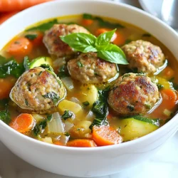 Italian Meatball Soup Hearty and Flavorful Delight