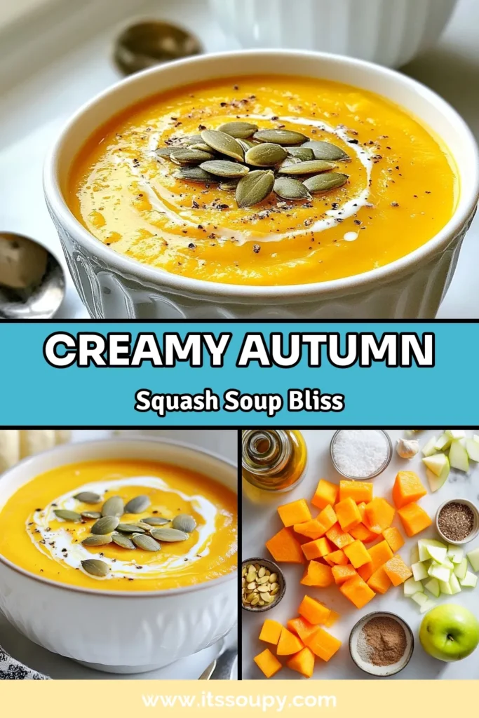 Warm up your fall with this delicious copycat Panera autumn squash soup! This creamy vegetable soup is a perfect cozy fall recipe featuring a blend of butternut squash and spices, making it a must-try butternut squash recipe. Enjoy it as a vegan pumpkin soup that’s both hearty and comforting. Check out the recipe and add it to your fall favorites today! #AutumnSquashSoup #CozyFallRecipes #VeganPumpkinSoup #ButternutSquashRecipe