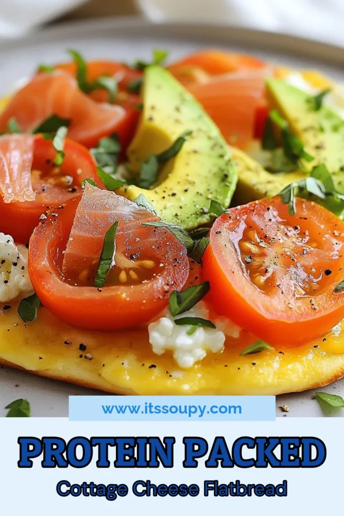 Try this delicious High-Protein Cottage Cheese Flatbread recipe for a wholesome meal! Packed with nutrients, this high-protein flatbread uses low-fat cottage cheese and whole wheat flour for a healthy twist. Top it with fresh veggies or smoked salmon for the perfect finish. Ideal for low-fat protein meals, this recipe is simple and satisfying. Save and share to enjoy healthy flatbread toppings with friends! #ProteinRich #HealthyRecipes #Flatbread #CottageCheese