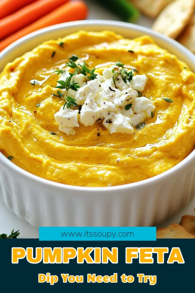 Looking for the perfect fall appetizer dip? Try this Pumpkin Whipped Feta Dip! This savory feta dip combines creamy whipped feta with healthy pumpkin for a deliciously unique twist. With our whipped feta recipe, you'll create a delightful pumpkin feta dip that’s ready in just 10 minutes. Perfect for gatherings, serve it with veggies and crackers. Save this healthy pumpkin dip recipe for your next get-together! #PumpkinDip #FetaDip #FallAppetizer #HealthyRecipes